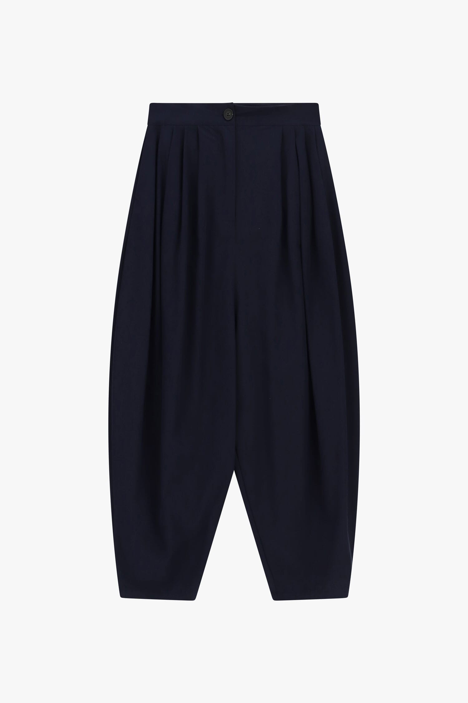Pantaloni Palazzo Cropped Con Pieghe Frontali Dixie