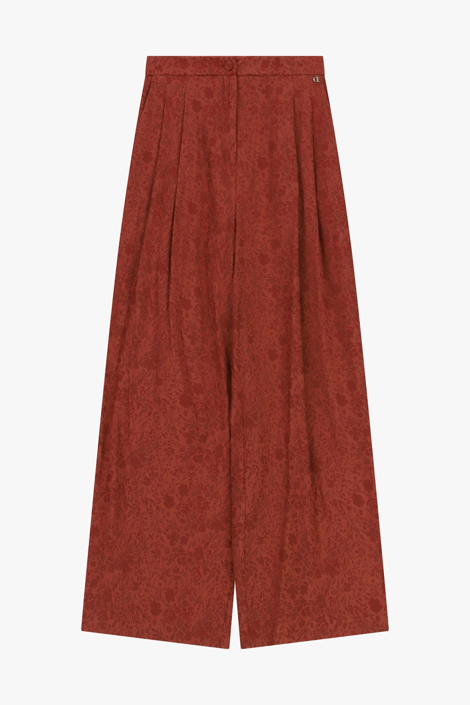Pantaloni Palazzo Stampati A Vita Alta Dixie