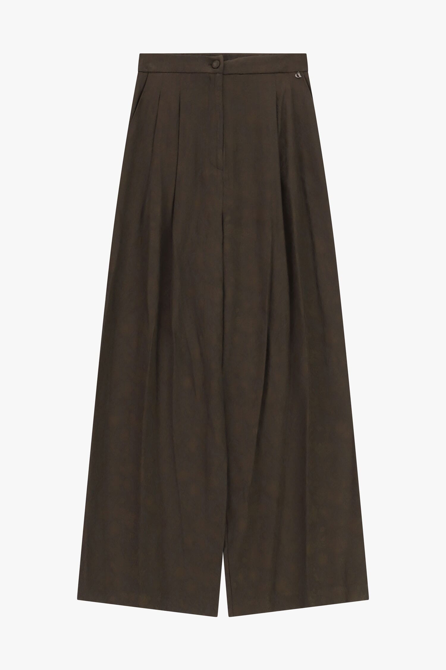 Pantaloni Palazzo Stampati A Vita Alta Dixie