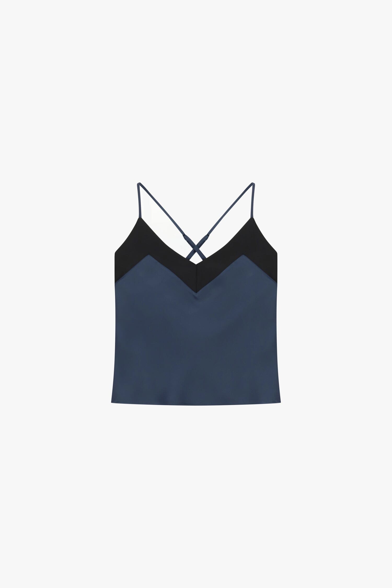 Top Con Spalline Sottili Incrociate E Scollo Geometrico Dixie