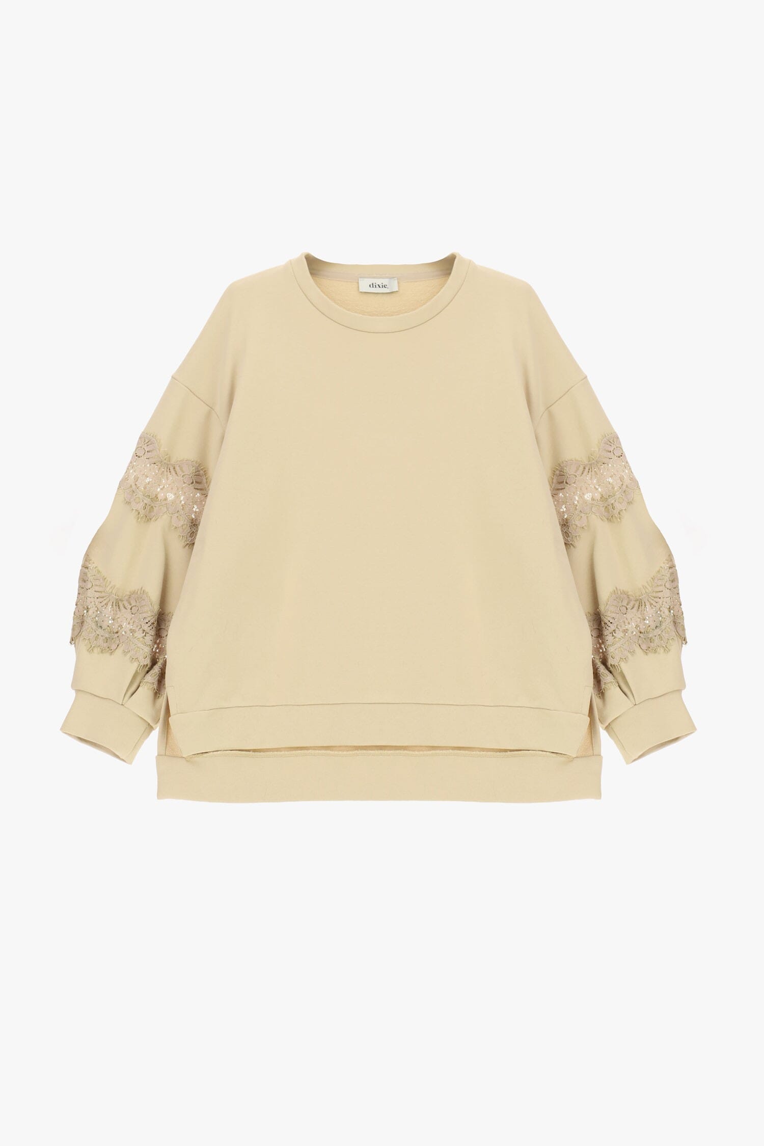 Sweat ample avec empiècements en dentelle sur les manches Dixie