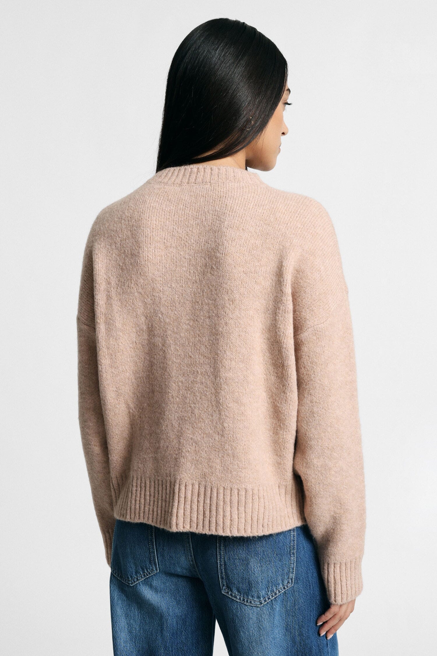 Maglione Girocollo Regular Con Polsini A Costine Please