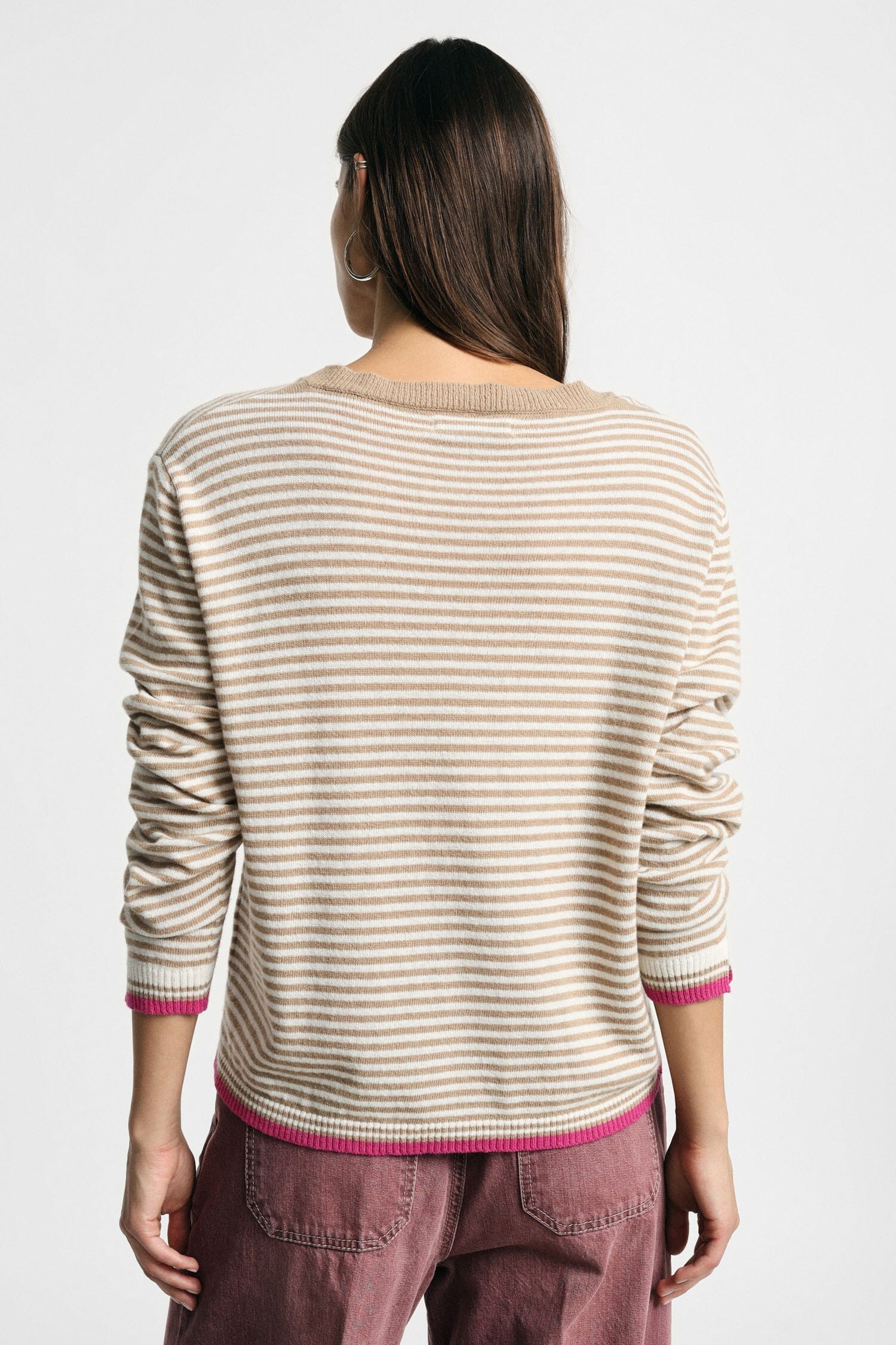 Maglione A Righe Con Dettagli A Contrasto Please