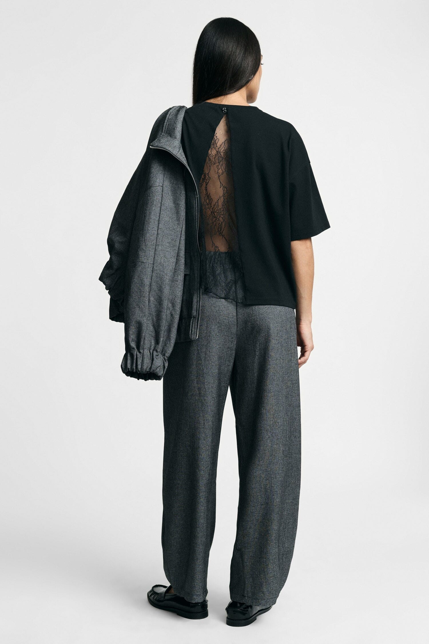 Pantaloni Palazzo Vita Alta Con Coulisse Please