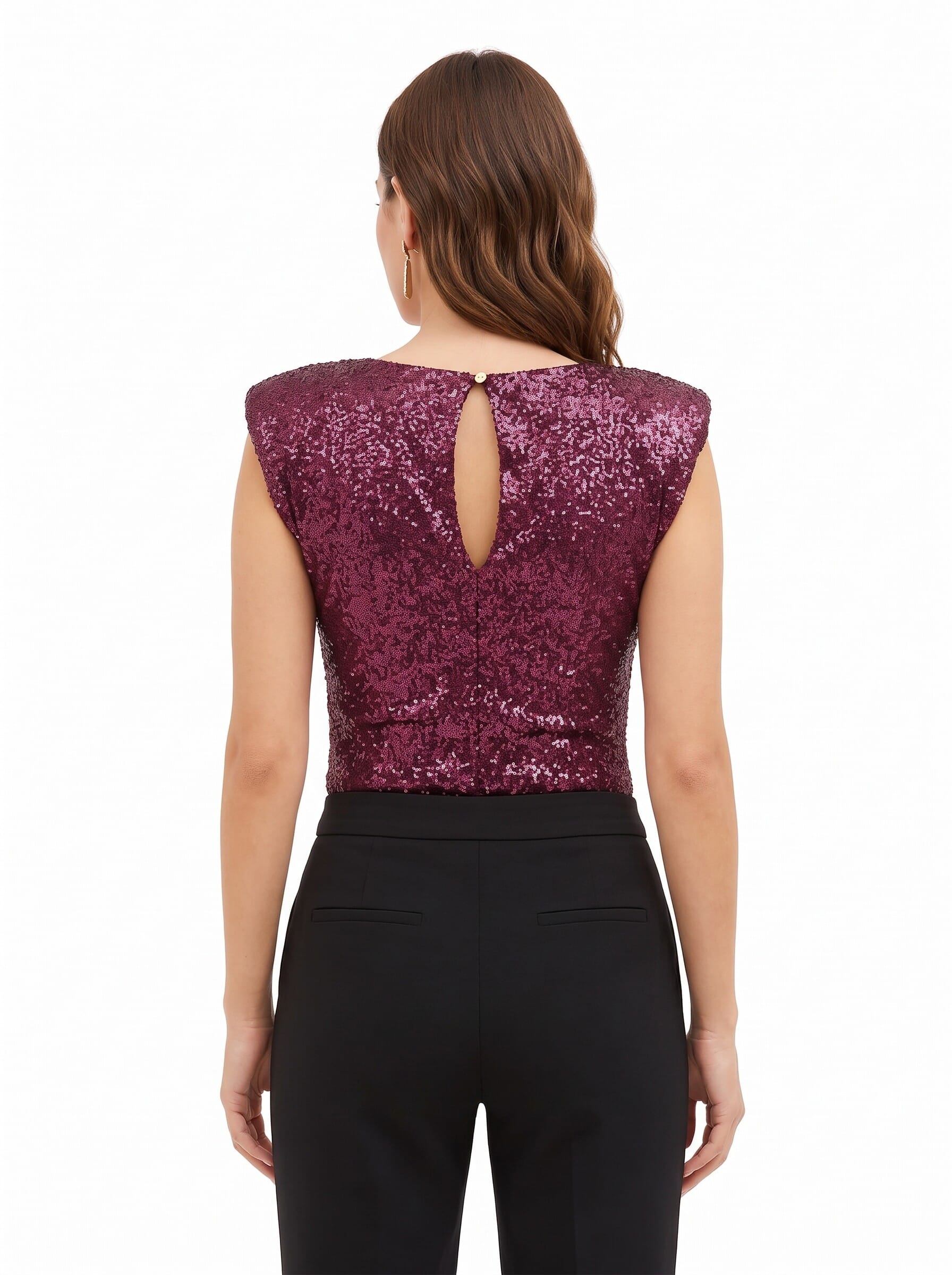 Body Ricoperto Di Paillettes Con Spalline Rinascimento