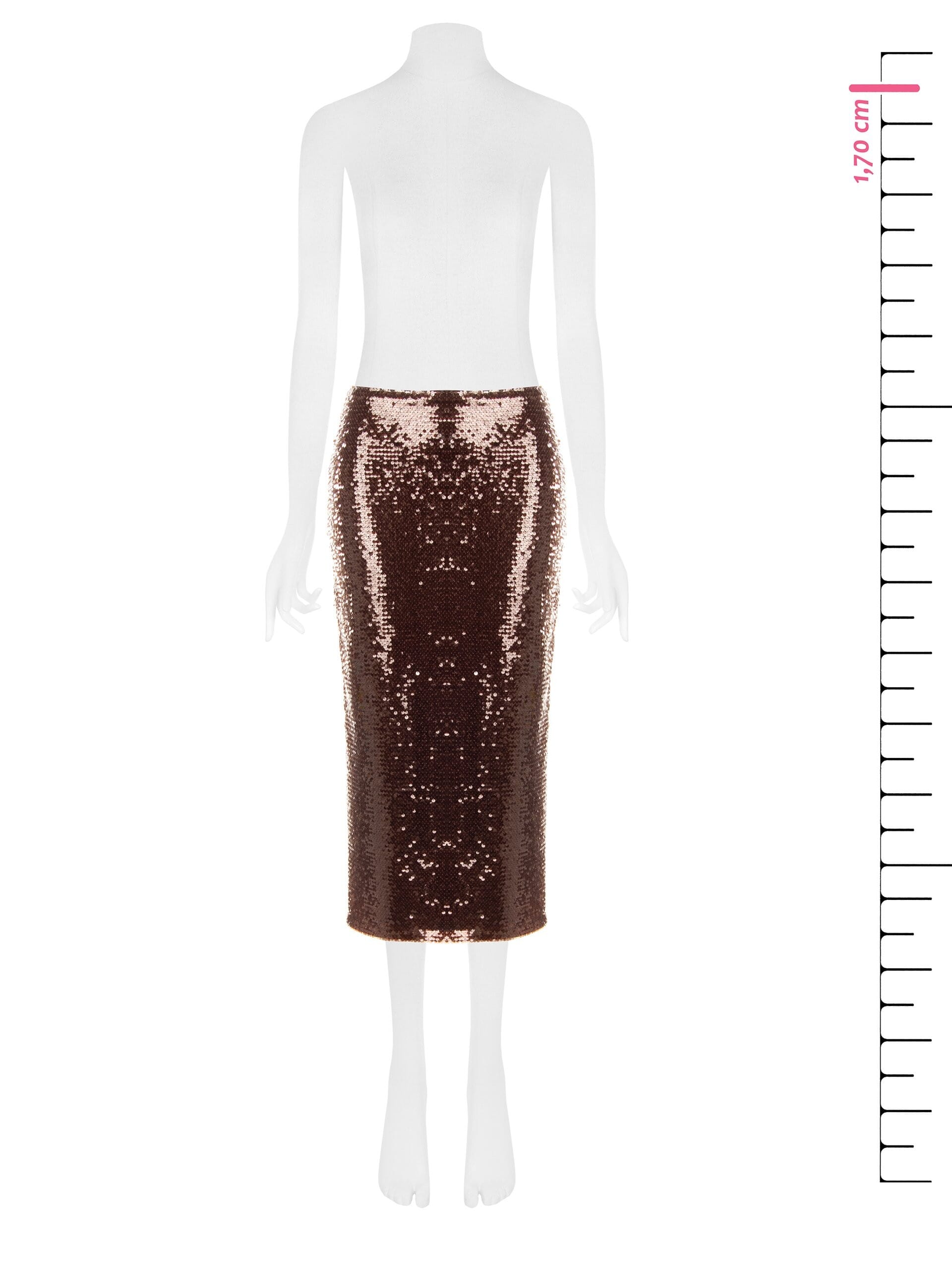 Rinascimento Sequinned Sheath Skirt
