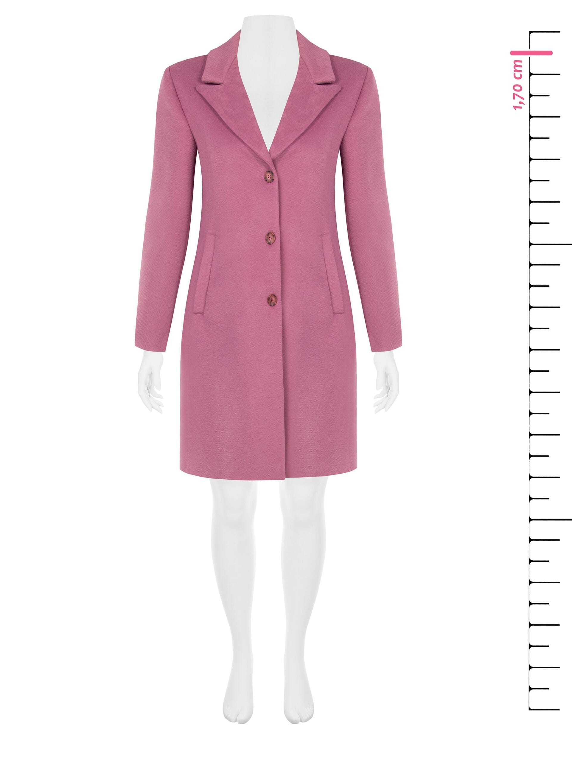 Curvy Midi Coat in Rinascimento Curvy Wool