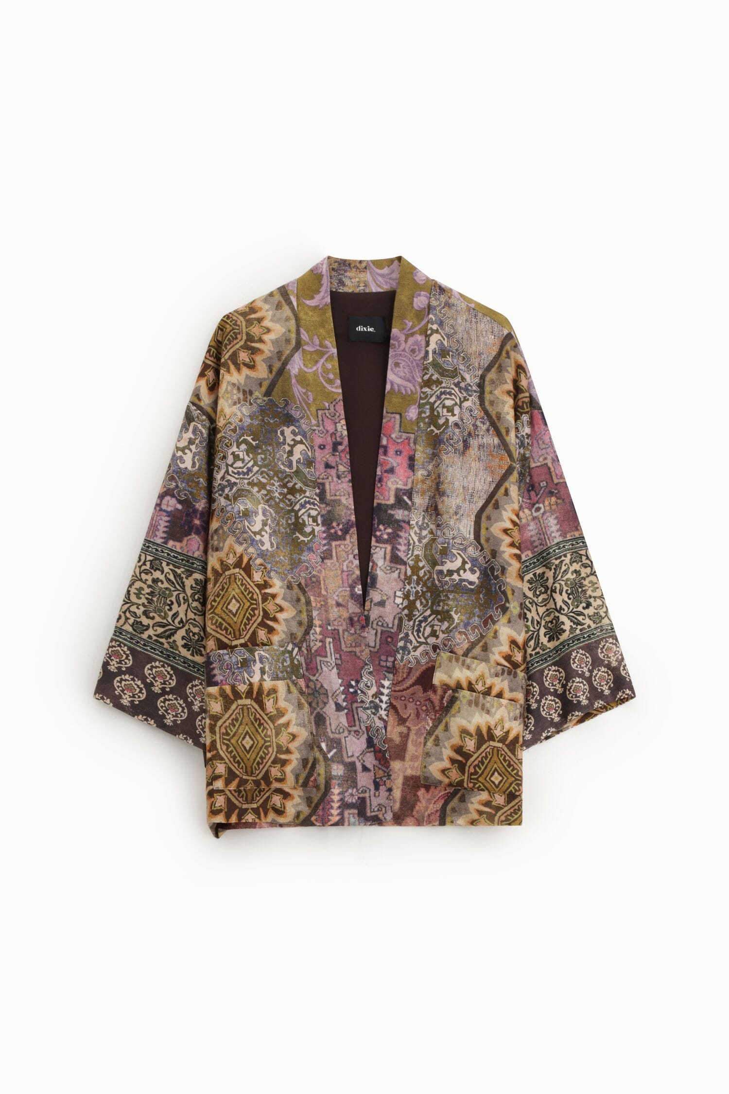 Cappotto Duster Stampa Geometrica Fantasia Oversize Dixie