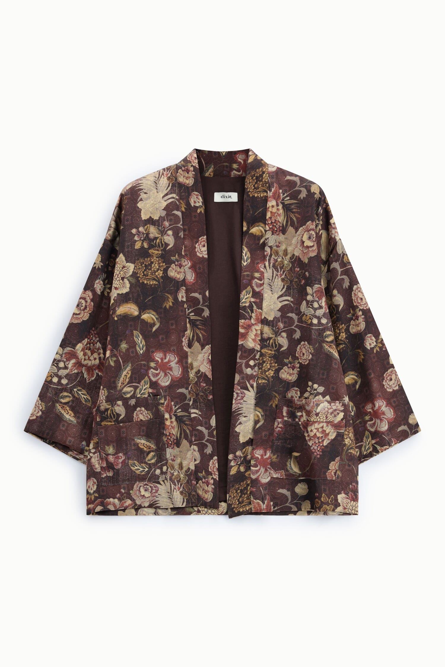 Manteau court à motif floral avec poches « Dixie »