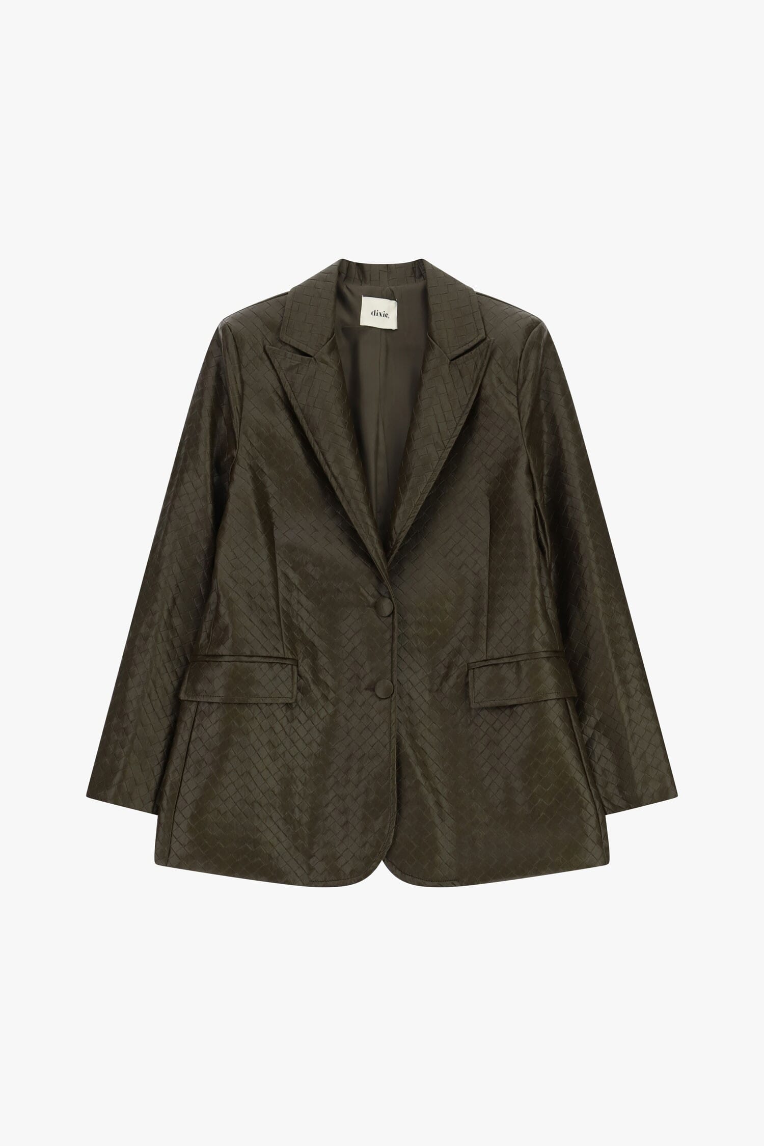 Blazer à deux boutons, motif chevron ton sur ton Dixie