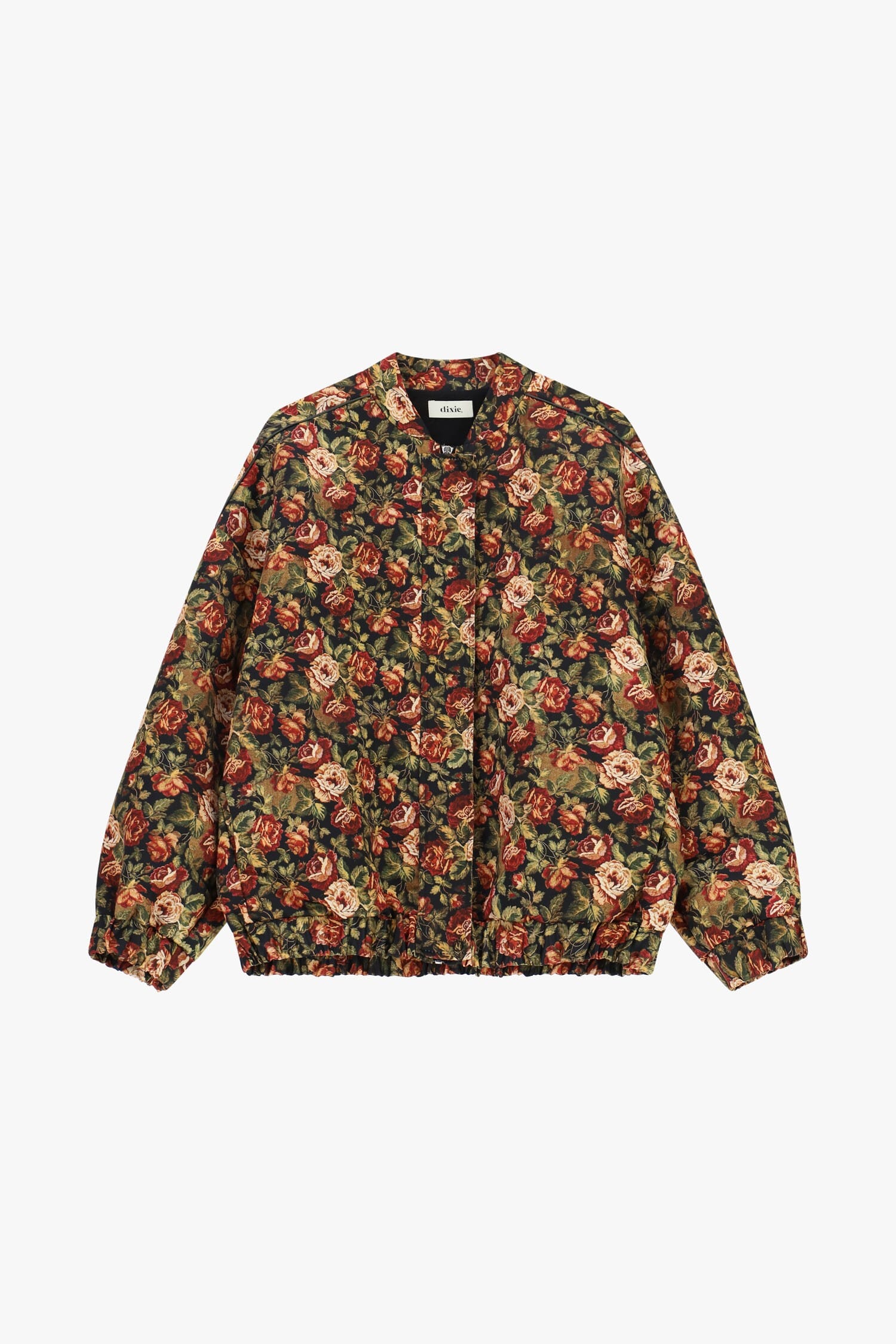 Blouson aviateur à imprimé floral et bas élastiqué Dixie