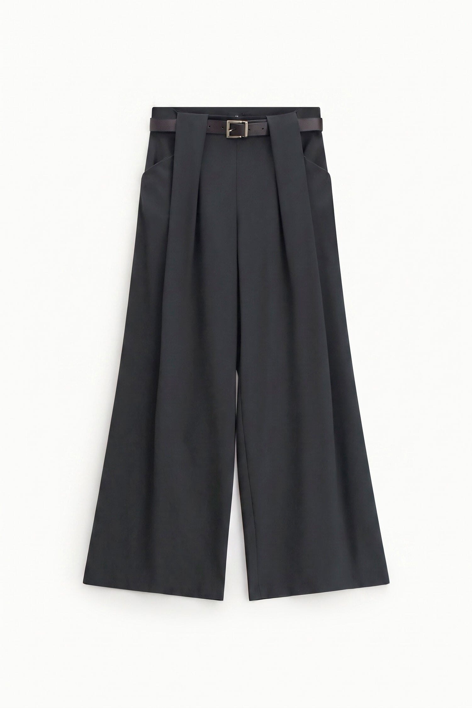 Pantaloni Palazzo Con Cintura In Vita E Pince Dixie