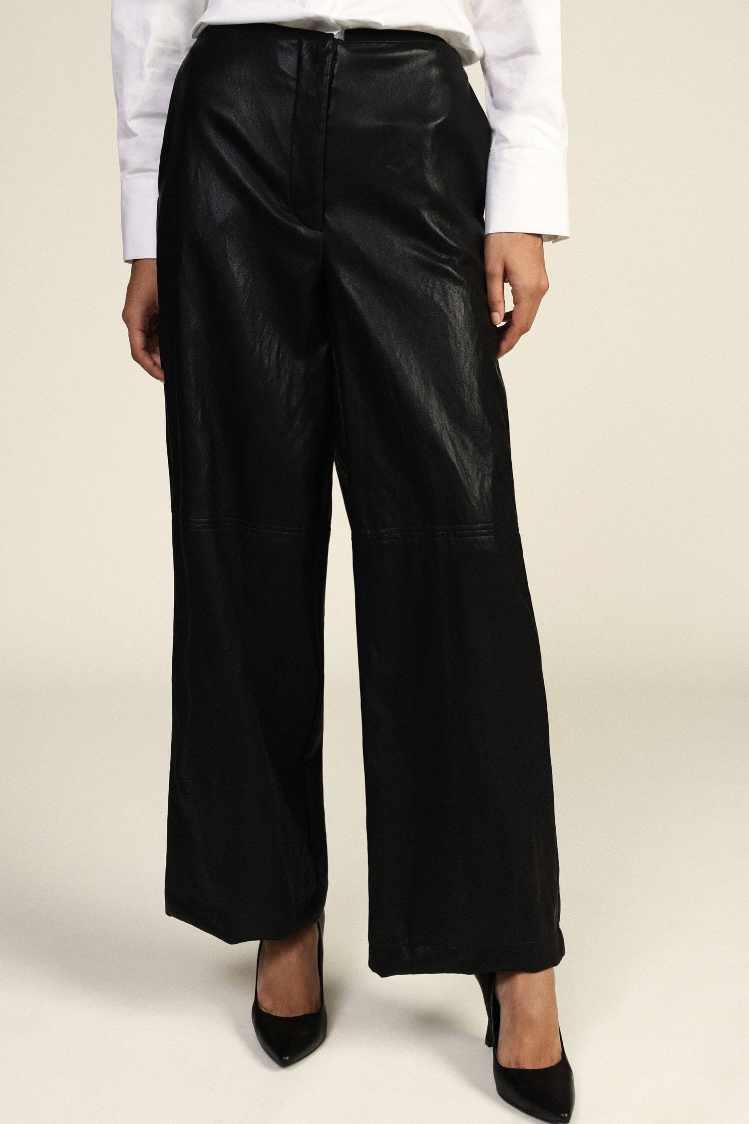 Pantaloni Palazzo Vita Alta Linea Ampia Dixie