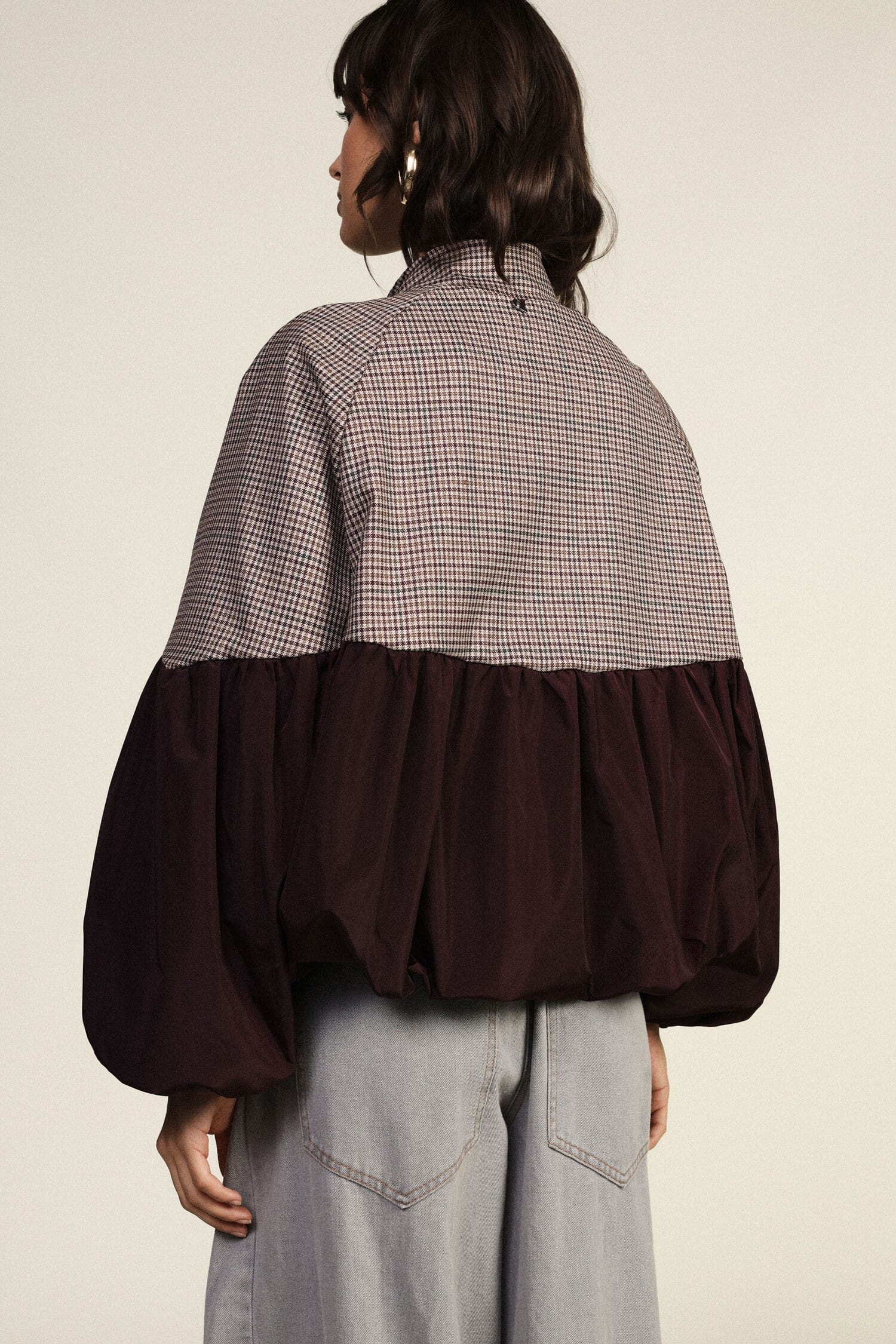 Bomber Con Maniche Balloon E Zip Frontale Dixie