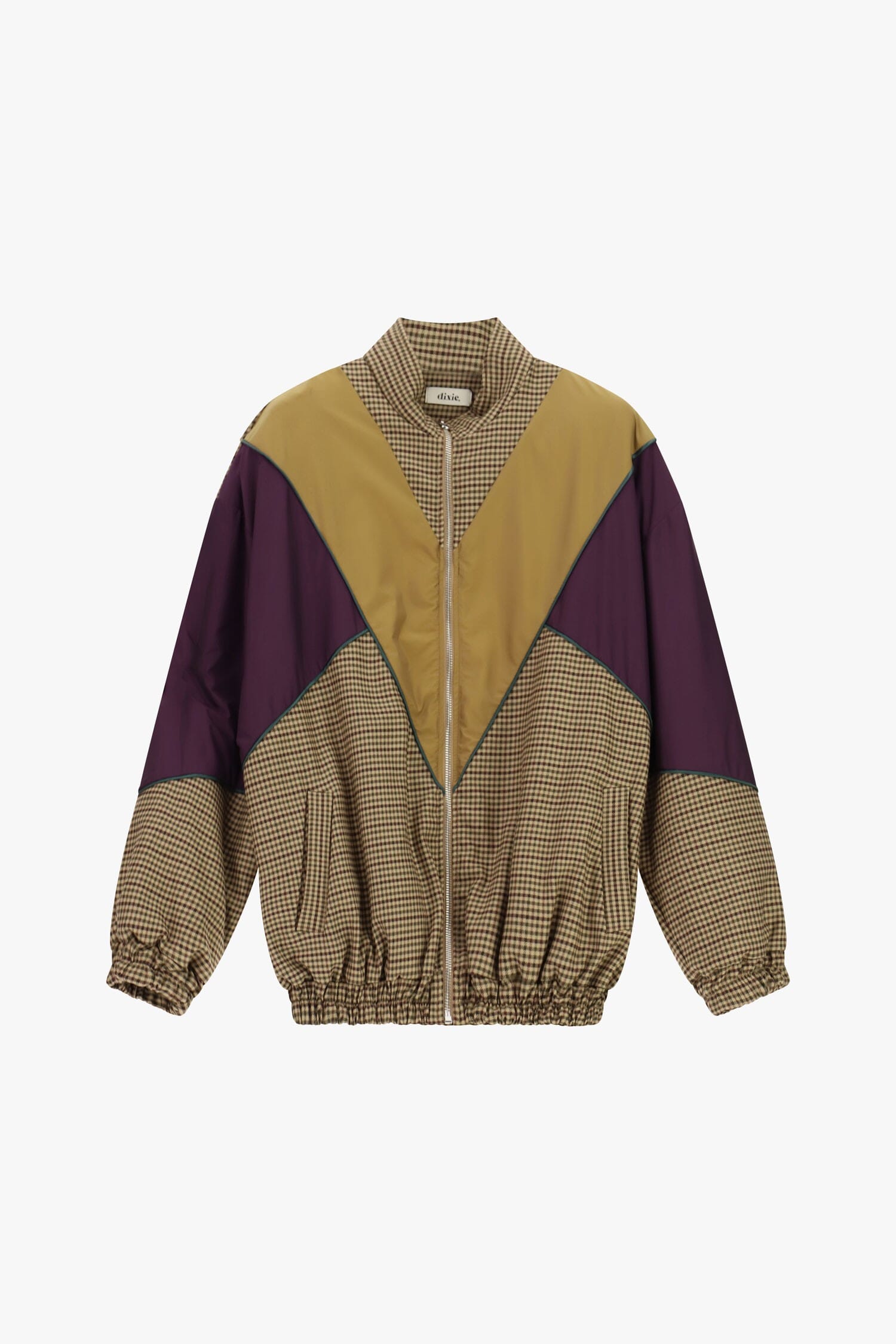 Bomber Con Motivo A Quadretti E Inserti Geometrici Dixie