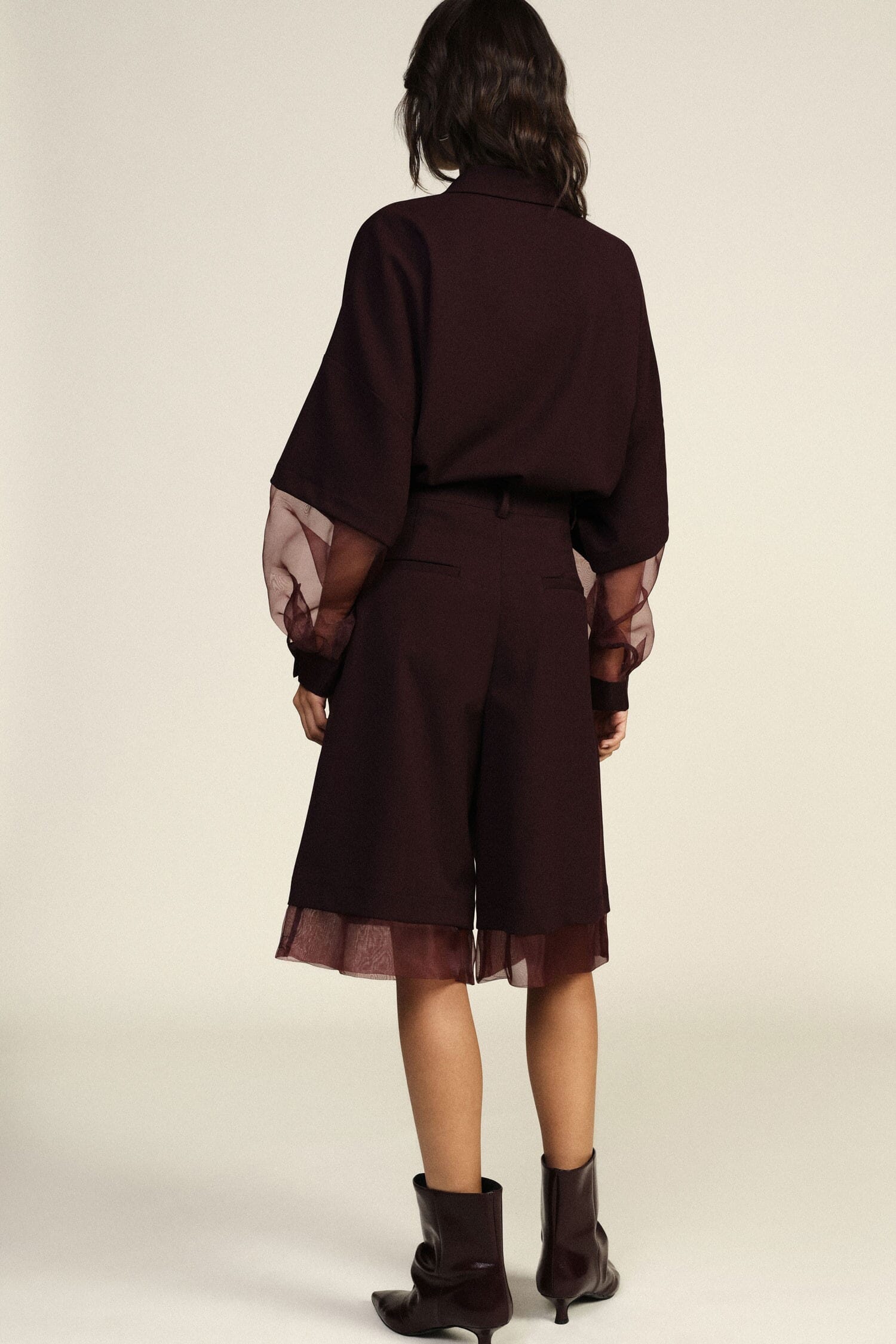 Shorts Al Ginocchio Con Dettagli In Tulle Dixie