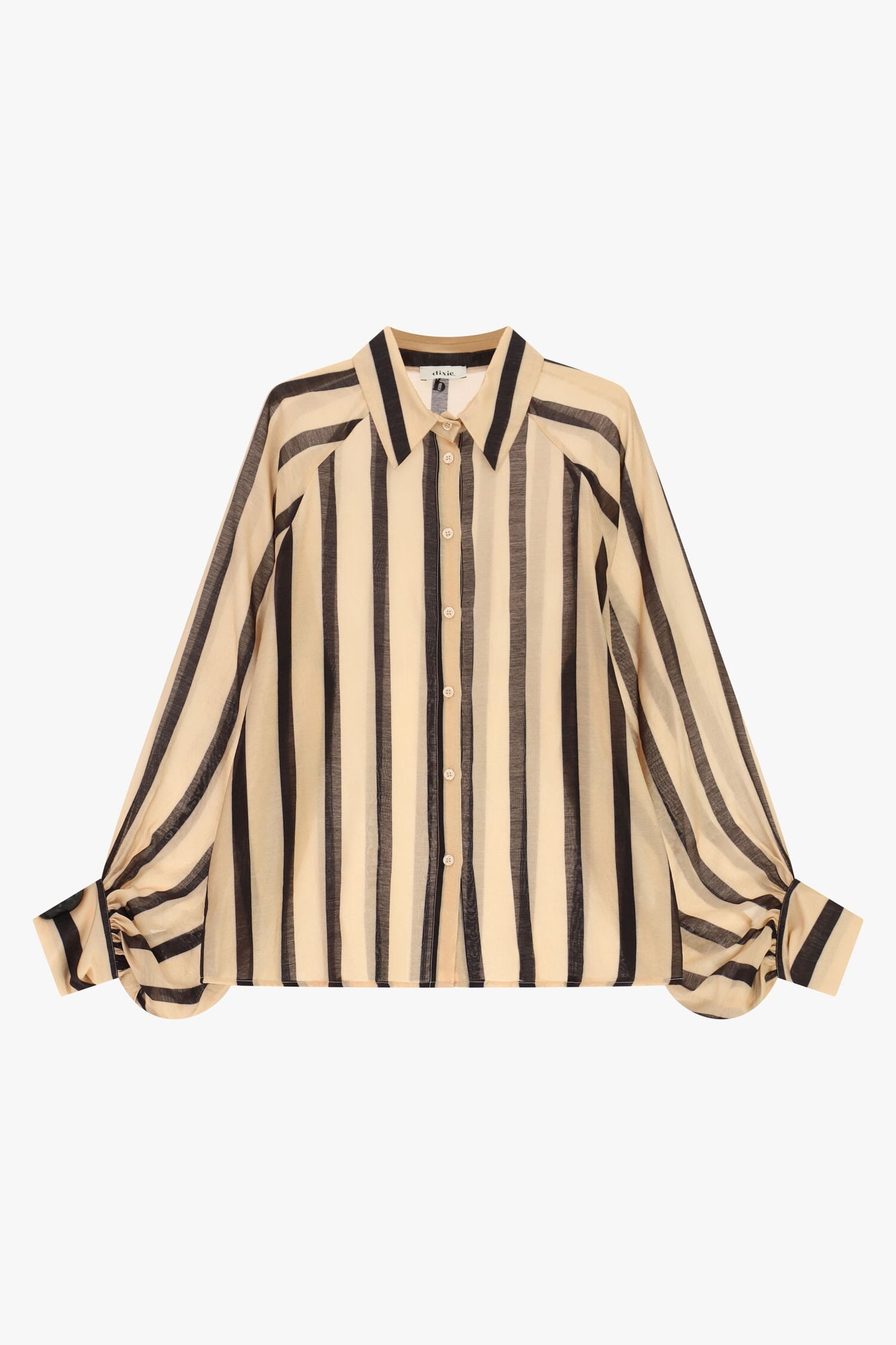 Camicia A Righe Con Bottoni E Maniche Ampie Dixie