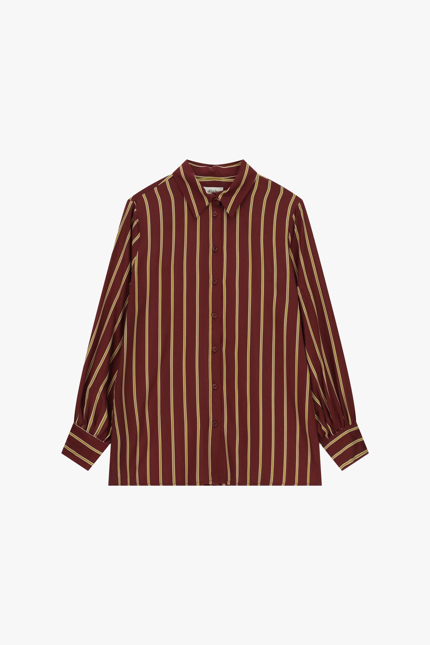 Camicia A Righe Verticali Con Polsini Bottonati Dixie