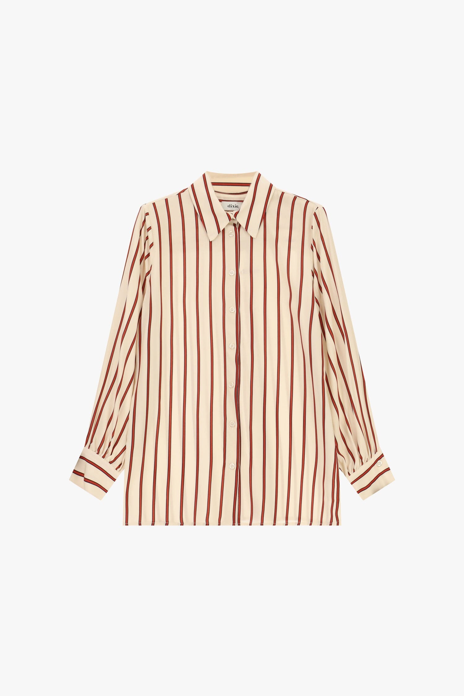 Camicia A Righe Verticali Con Polsini Bottonati Dixie