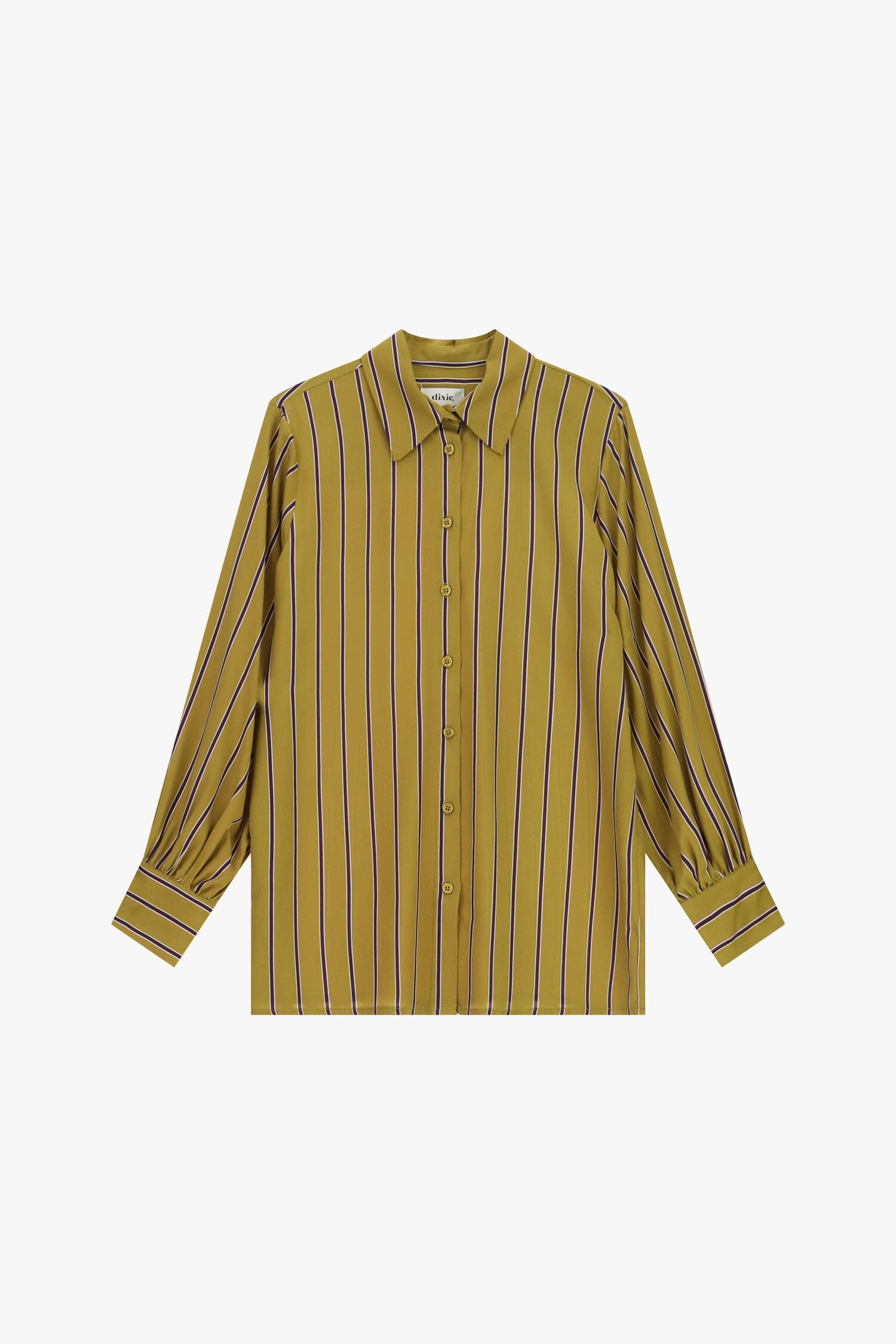 Camicia A Righe Verticali Con Polsini Bottonati Dixie