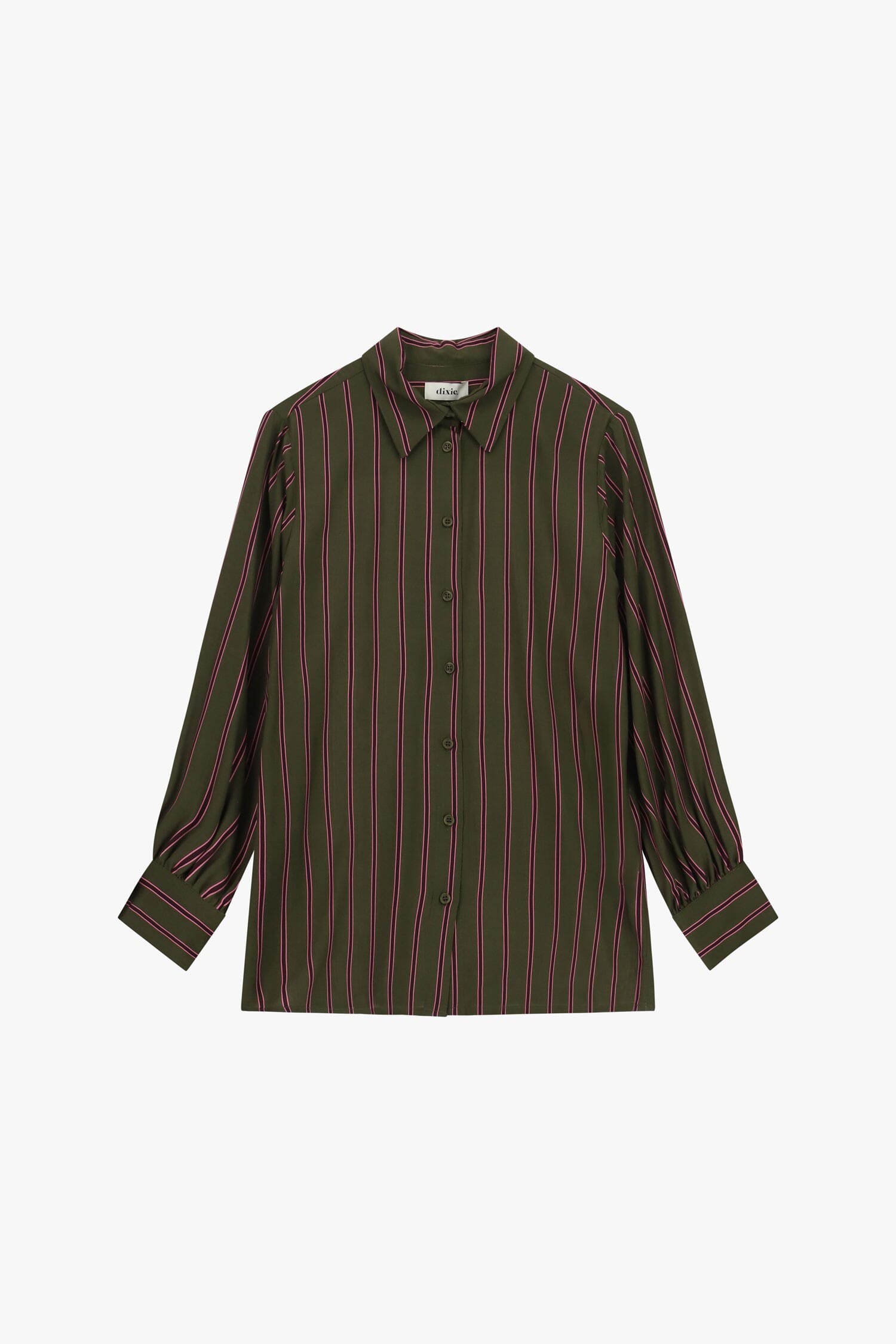 Camicia A Righe Verticali Con Polsini Bottonati Dixie