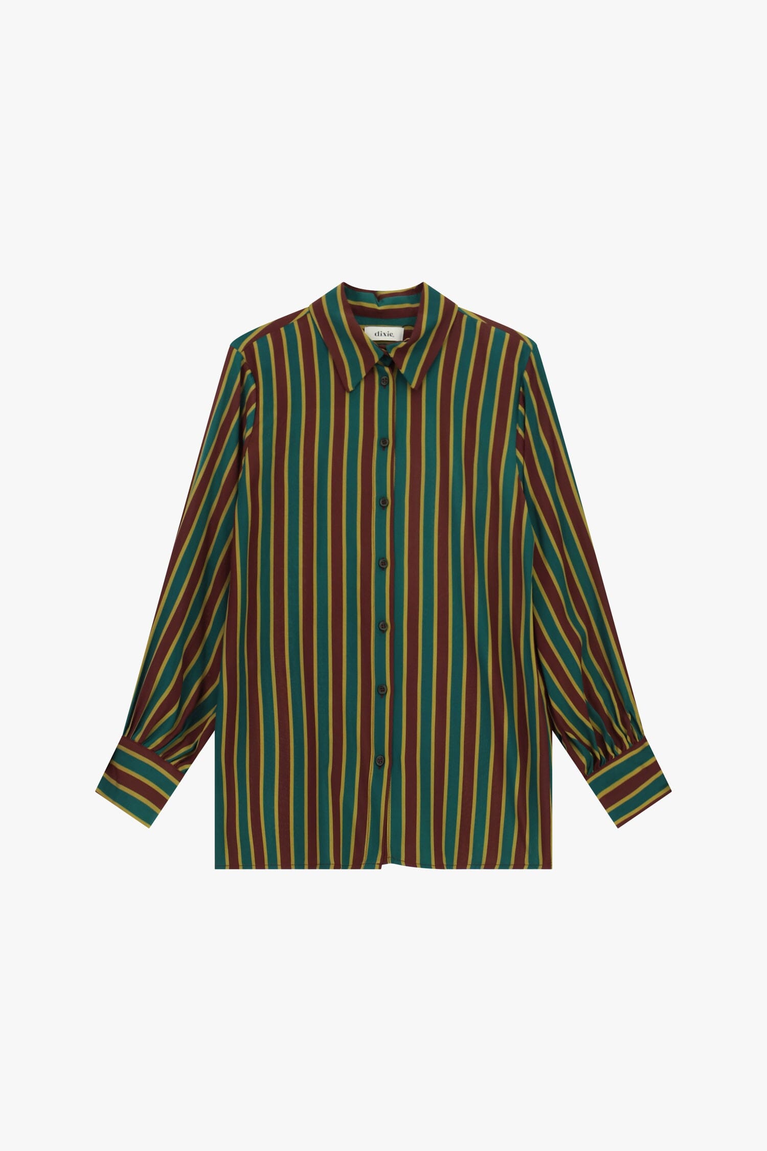 Camicia A Righe Verticali Con Maniche Lunghe Dixie