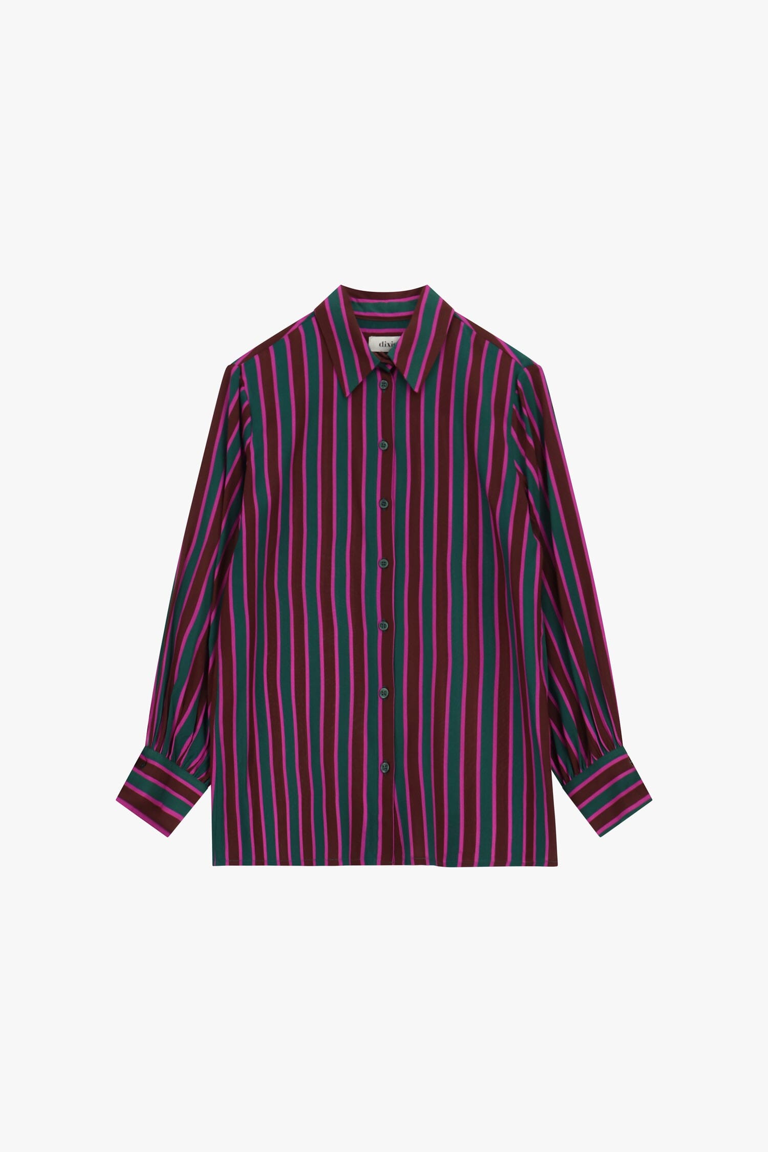 Camicia A Righe Verticali Con Maniche Lunghe Dixie