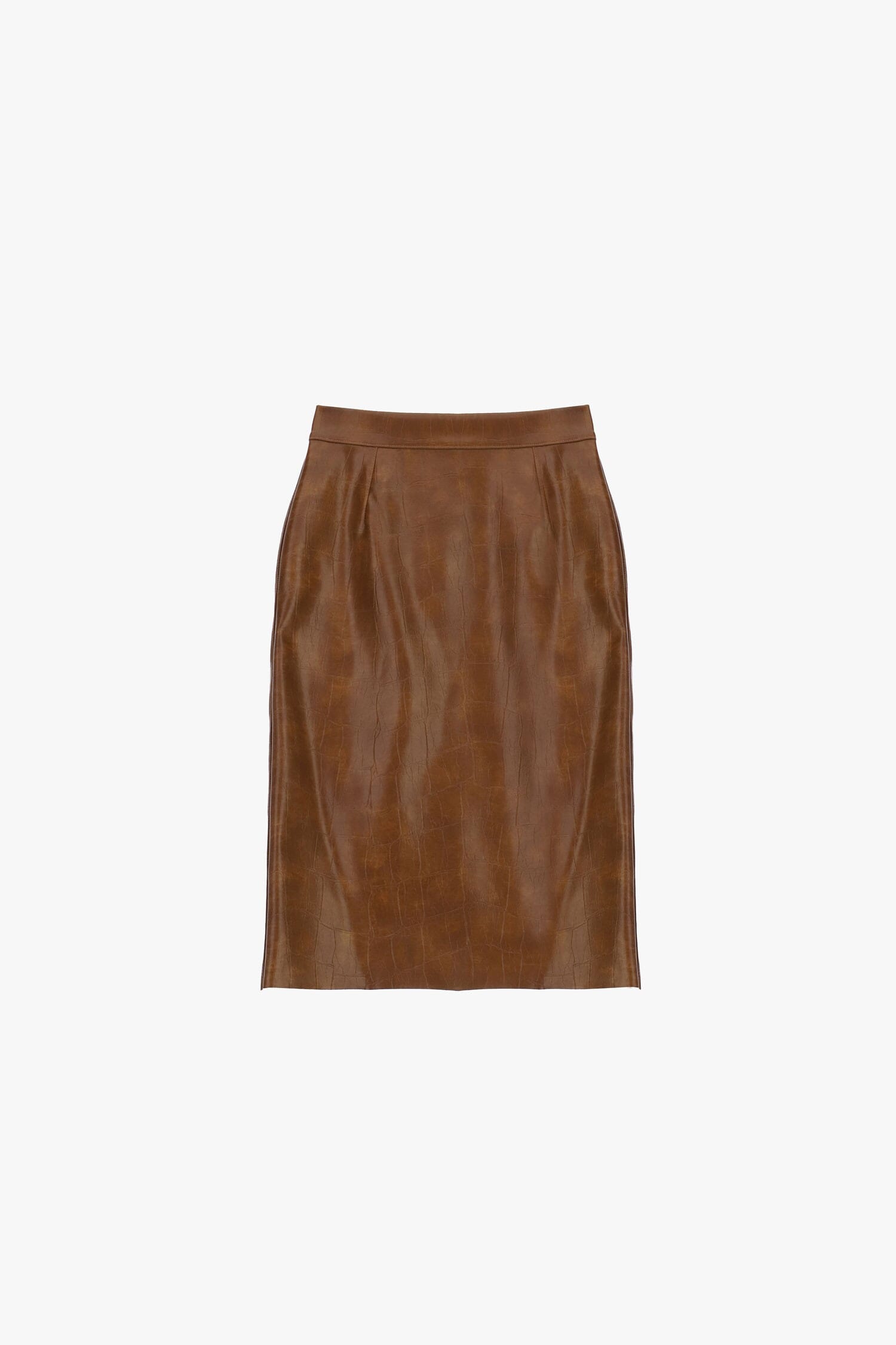 Dixie Mid-Length Sheath Skirt with Coconut-Effect Print
