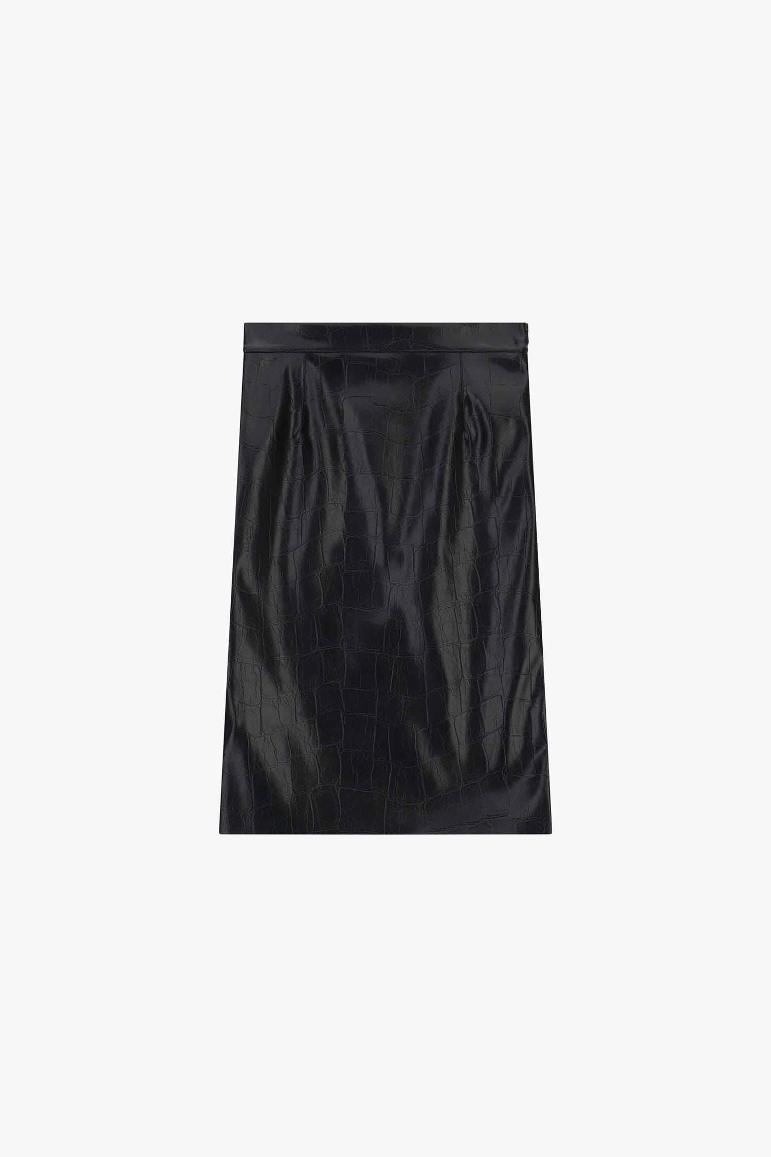 Dixie Mid-Length Sheath Skirt with Coconut-Effect Print