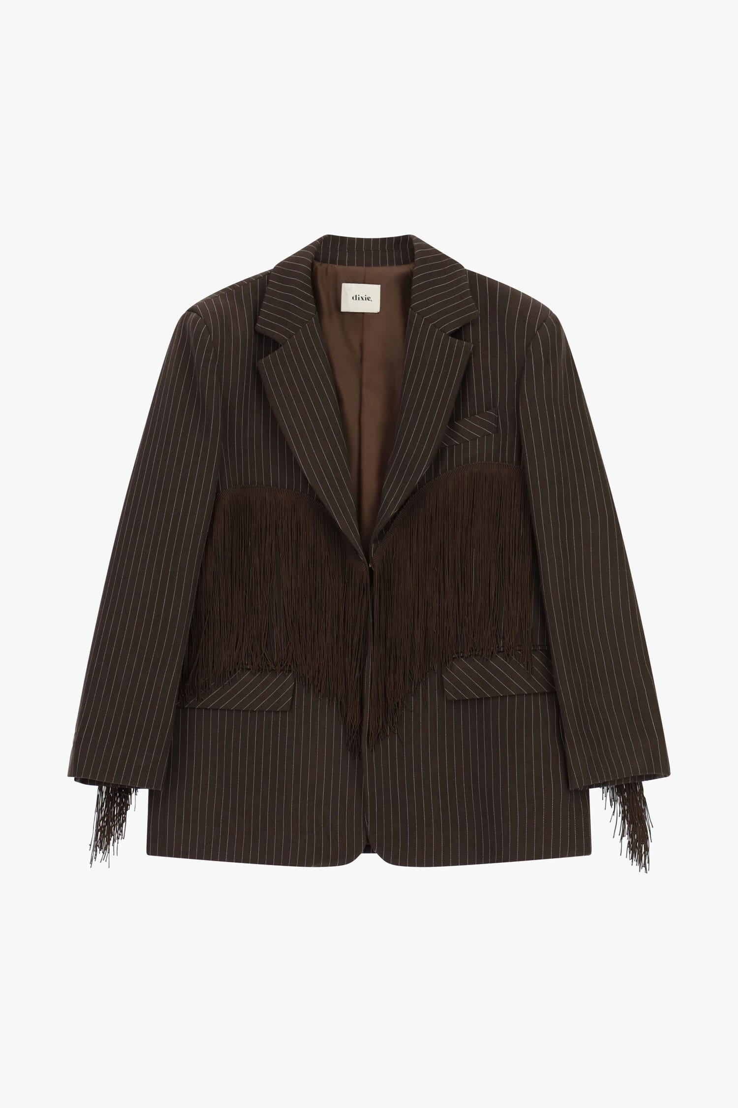 Blazer à rayures avec franges décoratives Dixie