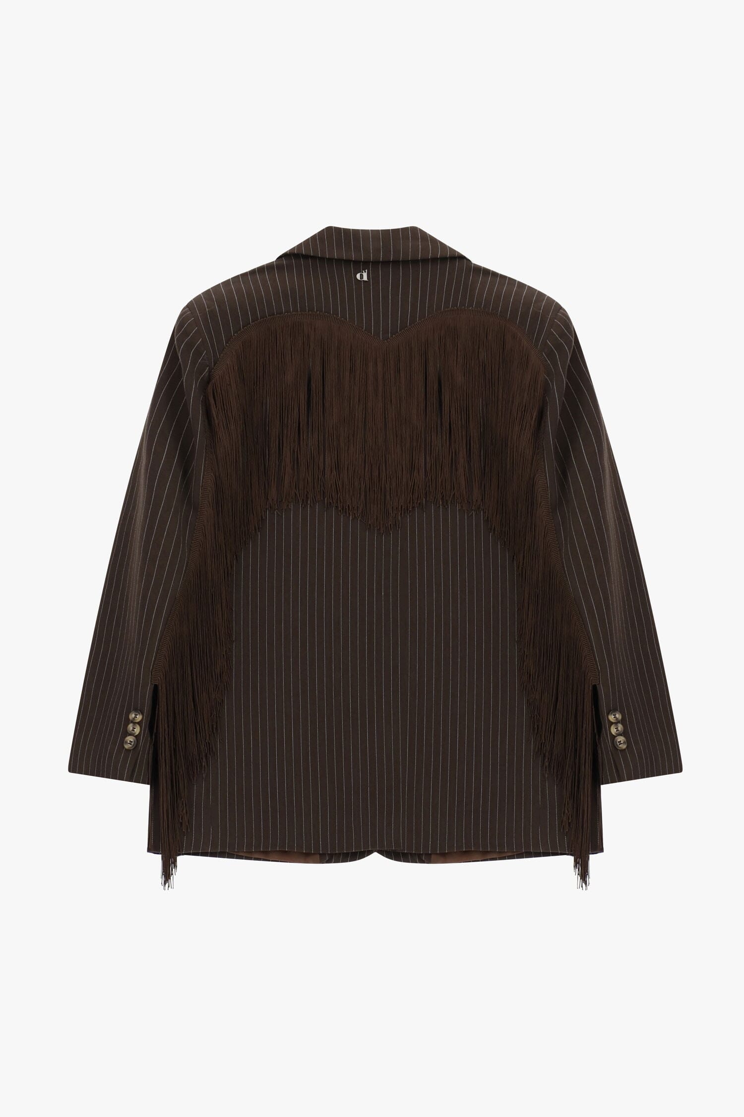 Blazer à rayures avec franges décoratives Dixie