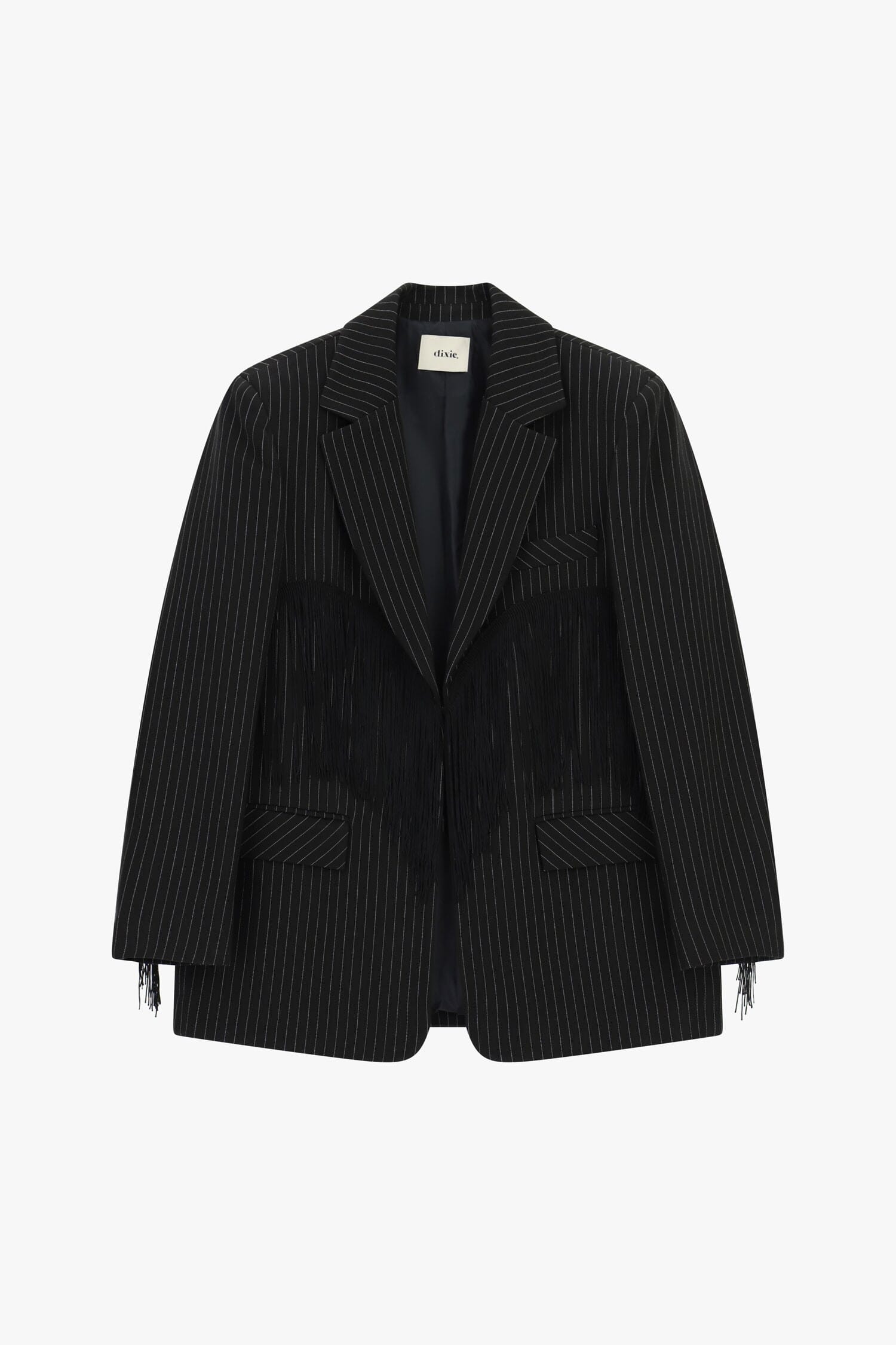 Blazer à rayures avec franges décoratives Dixie
