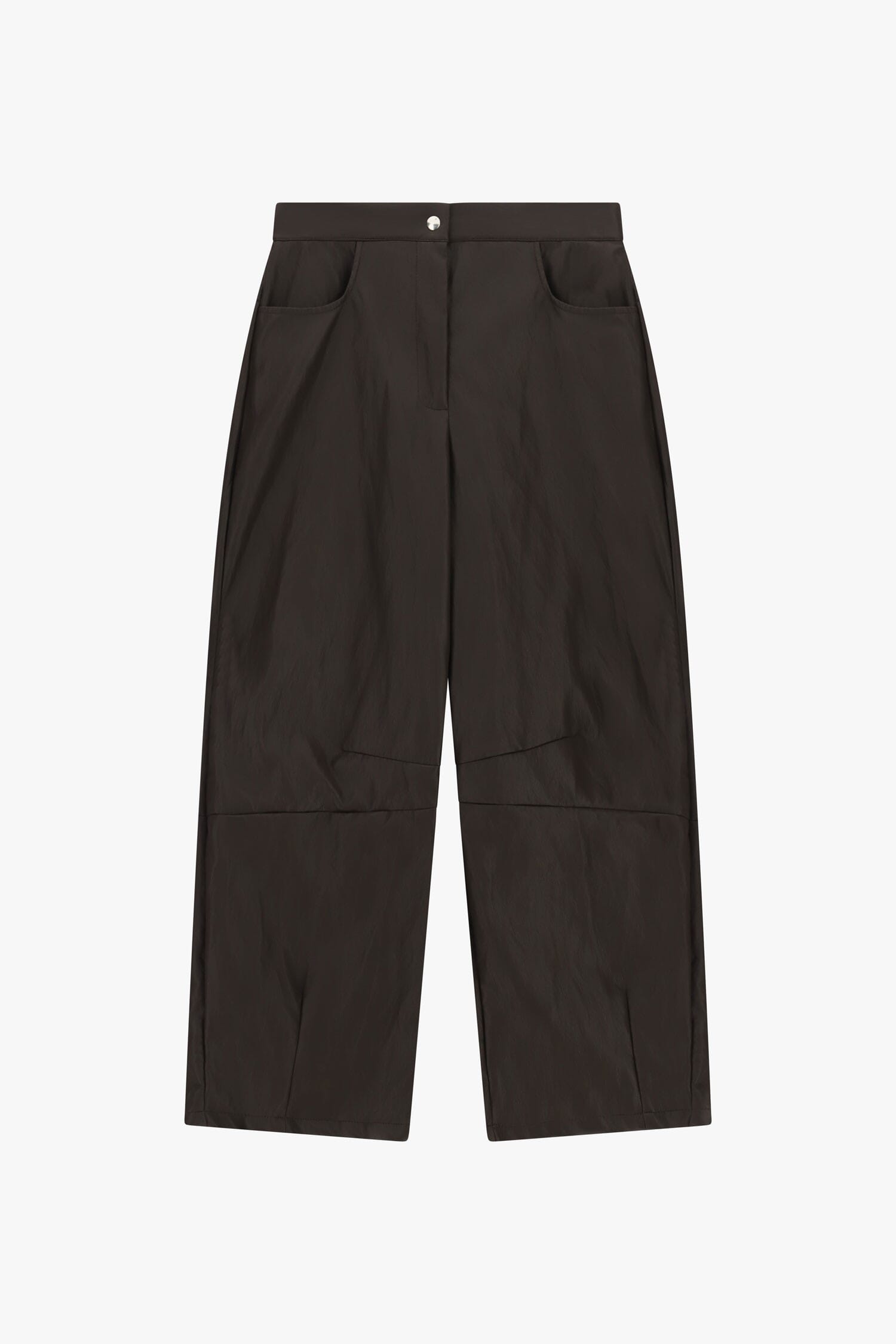 Pantaloni Ampi Vita Alta Con Tasche Oblique Dixie
