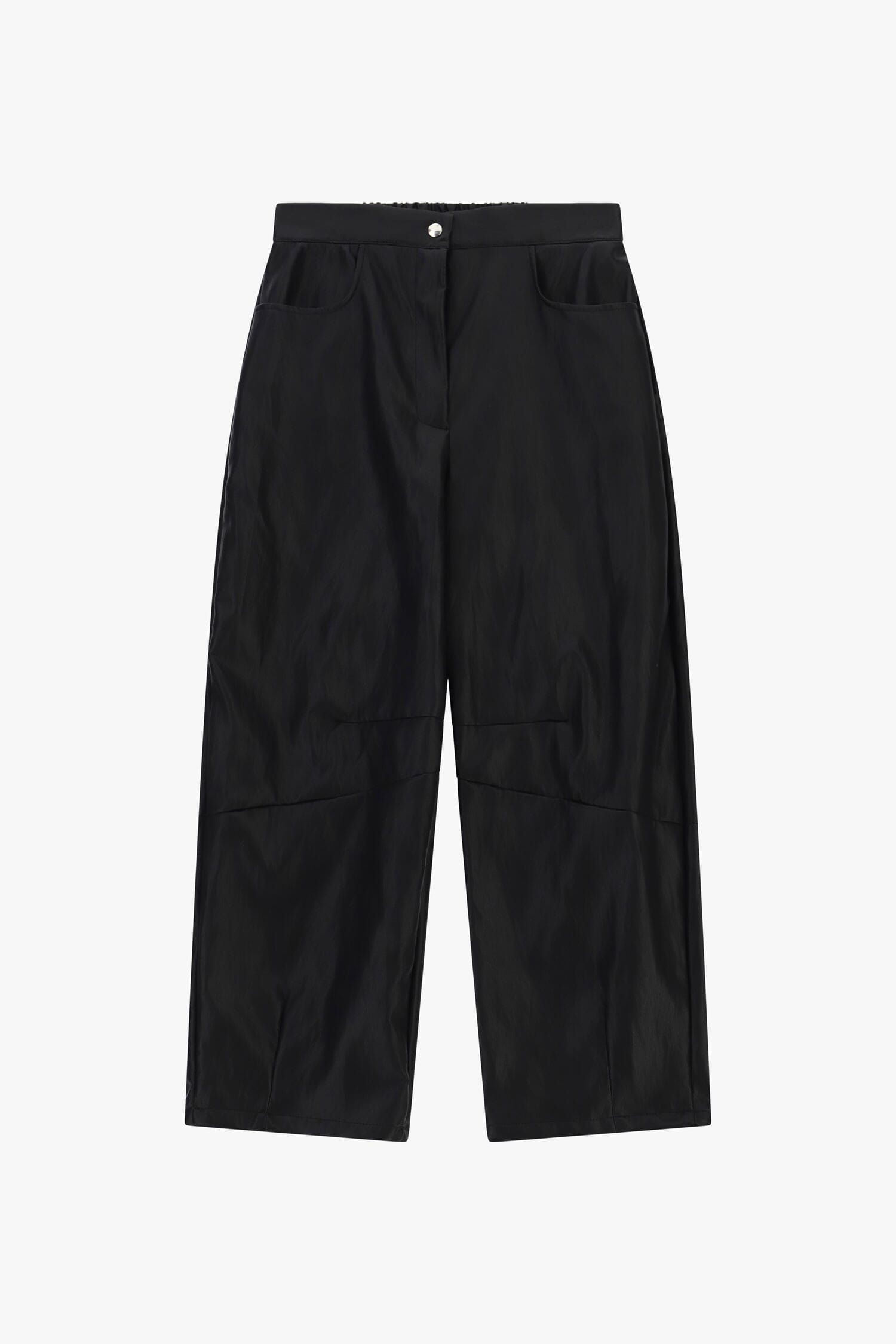 Pantaloni Ampi Vita Alta Con Tasche Oblique Dixie