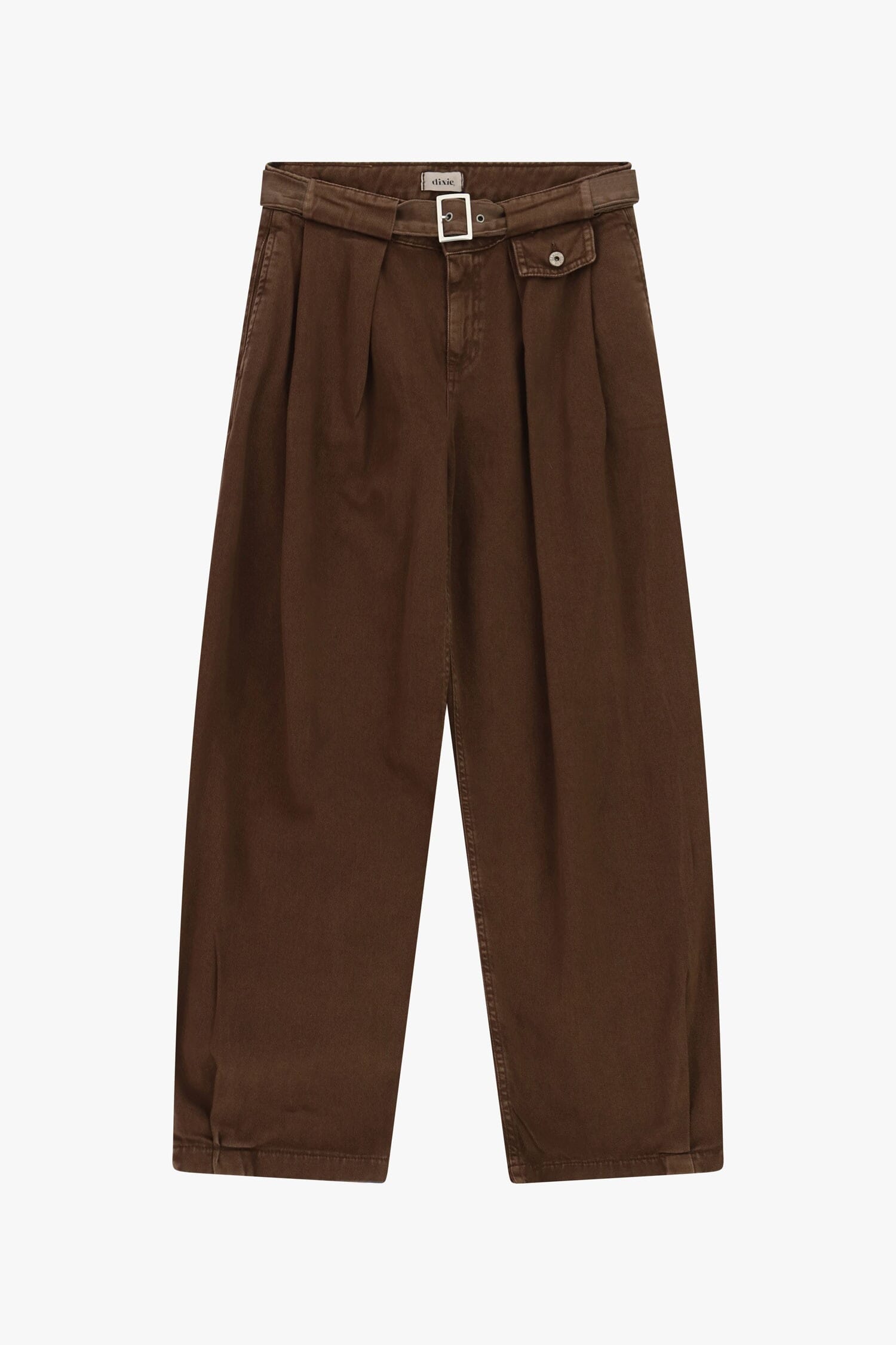 Pantaloni Palazzo Vita Alta Con Cintura E Pinces Dixie
