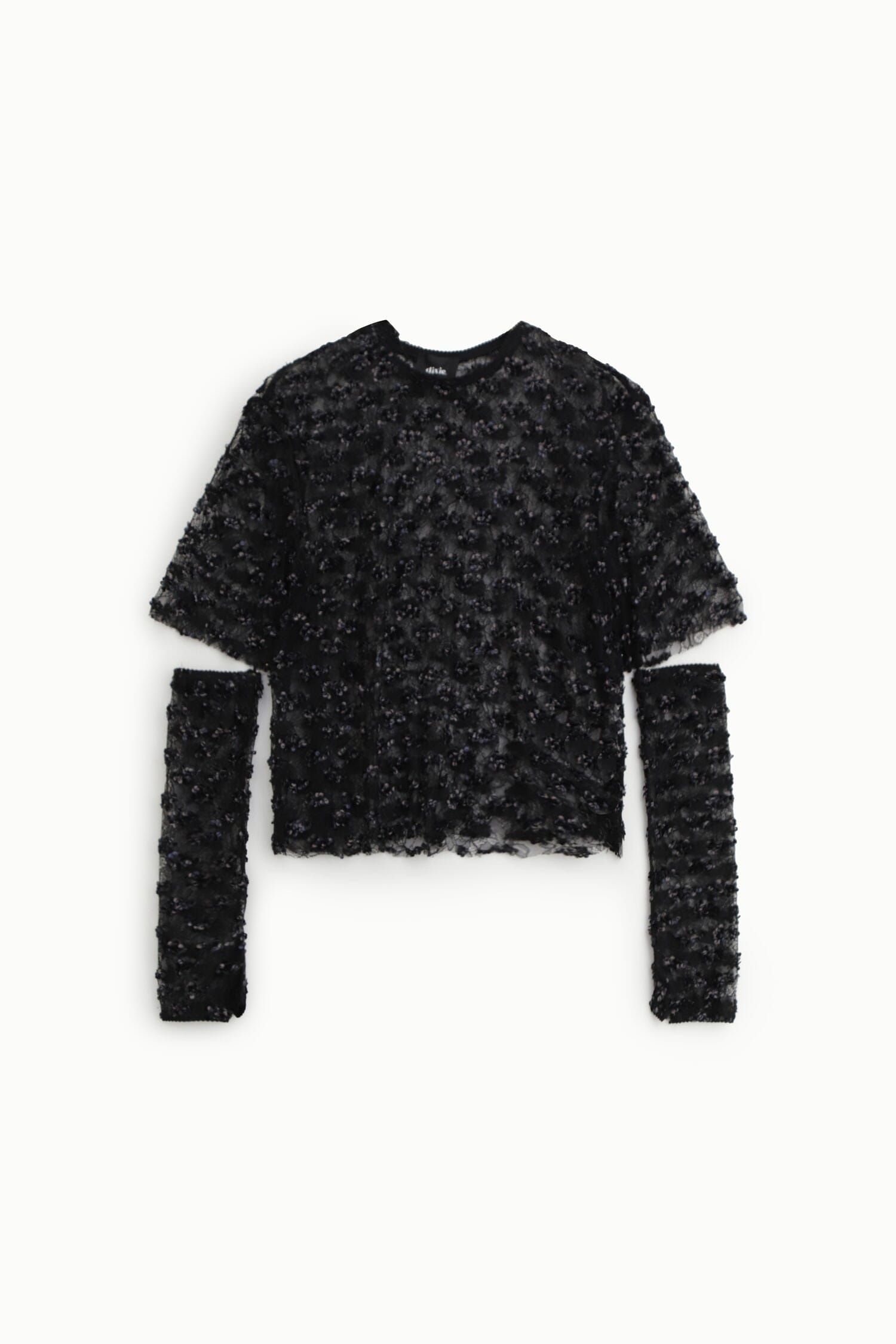 Top Cropped Testurizzato Con Maniche Rimovibili Dixie