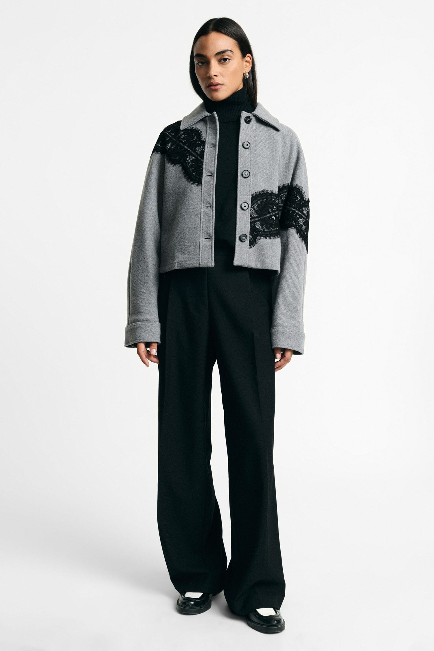 Pantaloni Palazzo Vita Alta Con Pinces Please