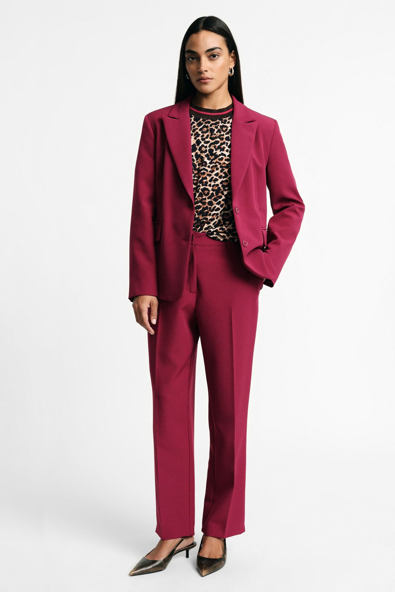 Pantaloni Sartoriali Vita Regolare Con Pinces Please