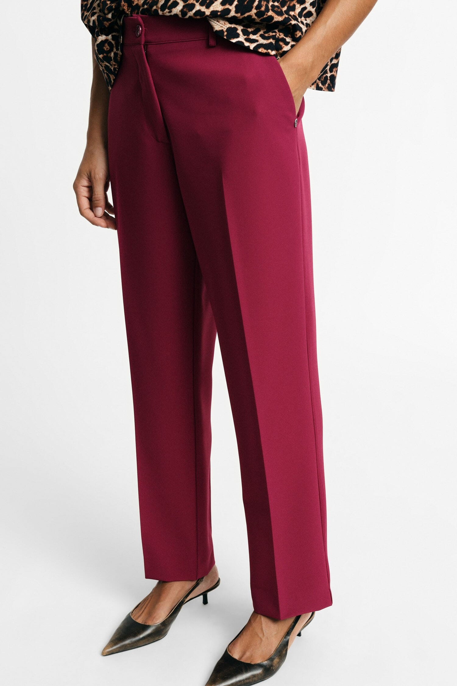Pantaloni Sartoriali Vita Regolare Con Pinces Please