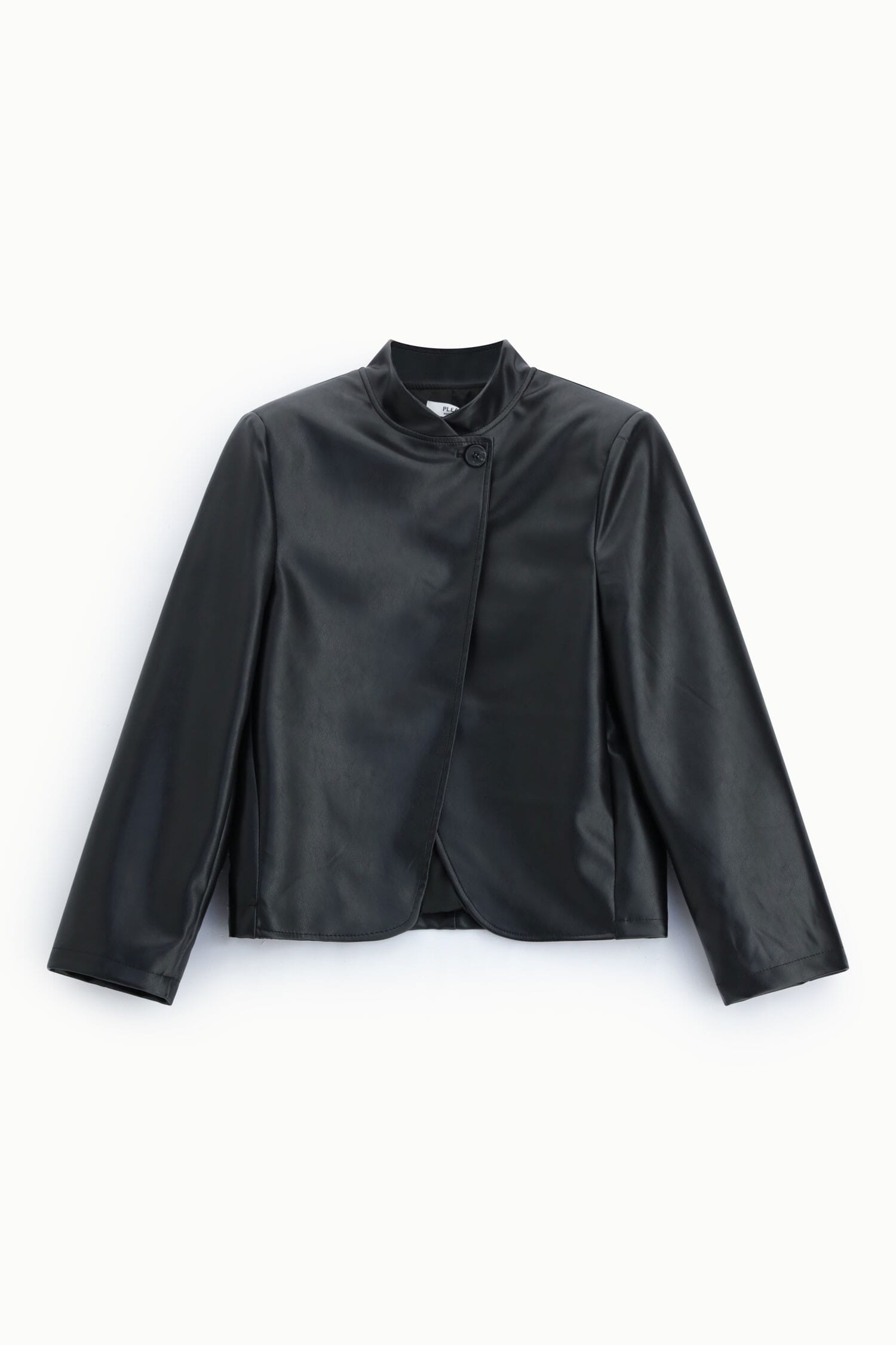 Blazer court à fermeture asymétrique à boutons « Please »