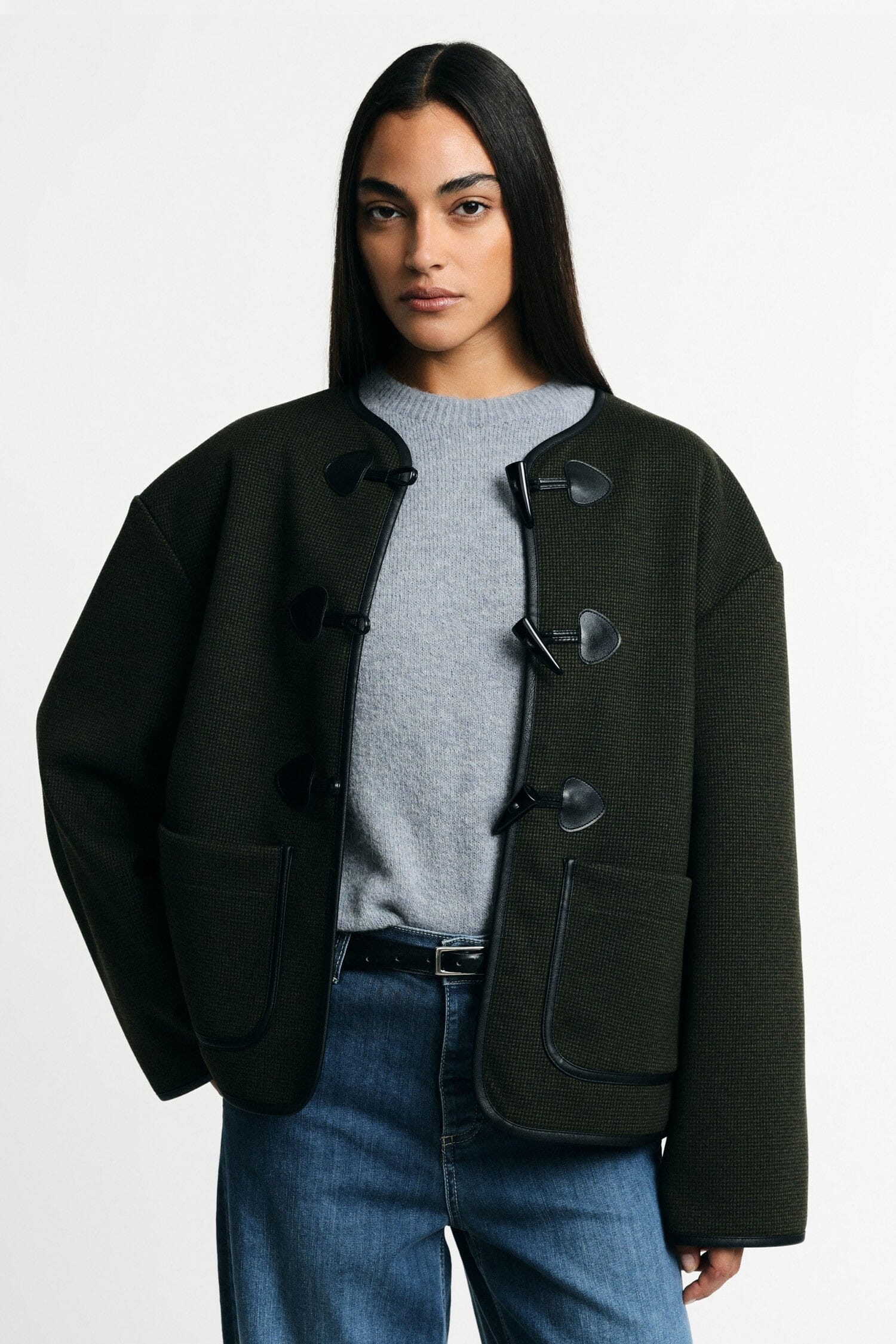 Giacca Camicia Con Tasche Frontali E Chiusura Toggle Please