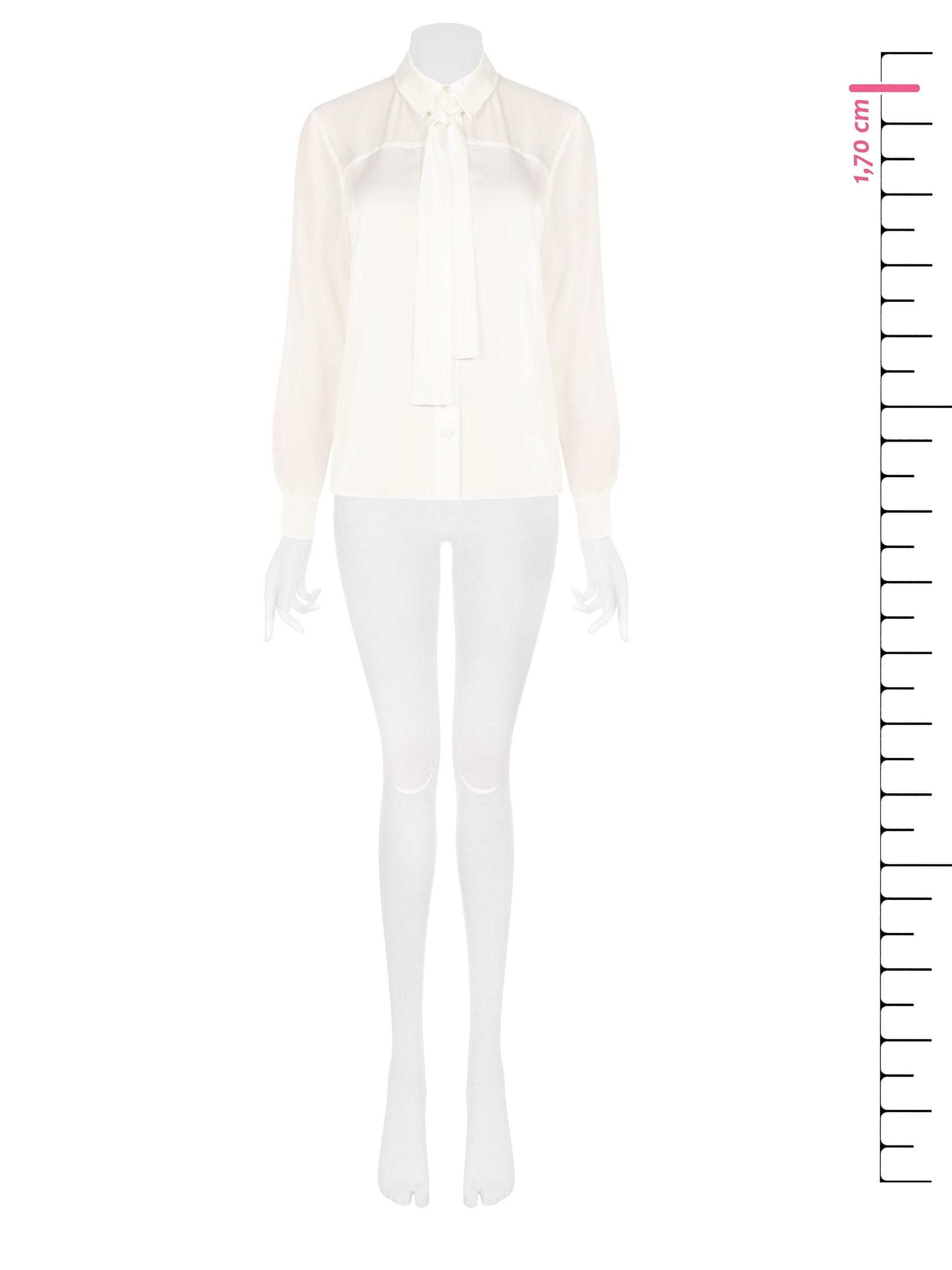 Flowy Satin and Georgette Blouse with a ‘Rinascimento’ Tie