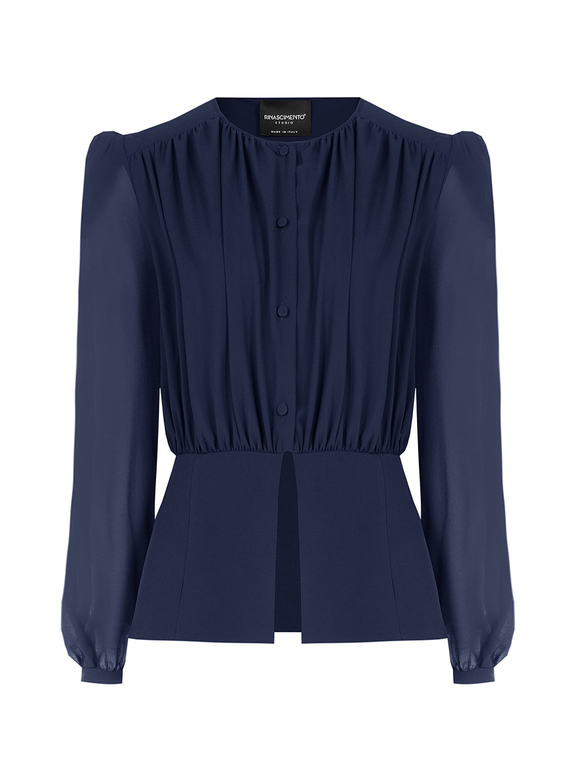 Rinascimento Semi-Transparent Georgette Studio Shirt