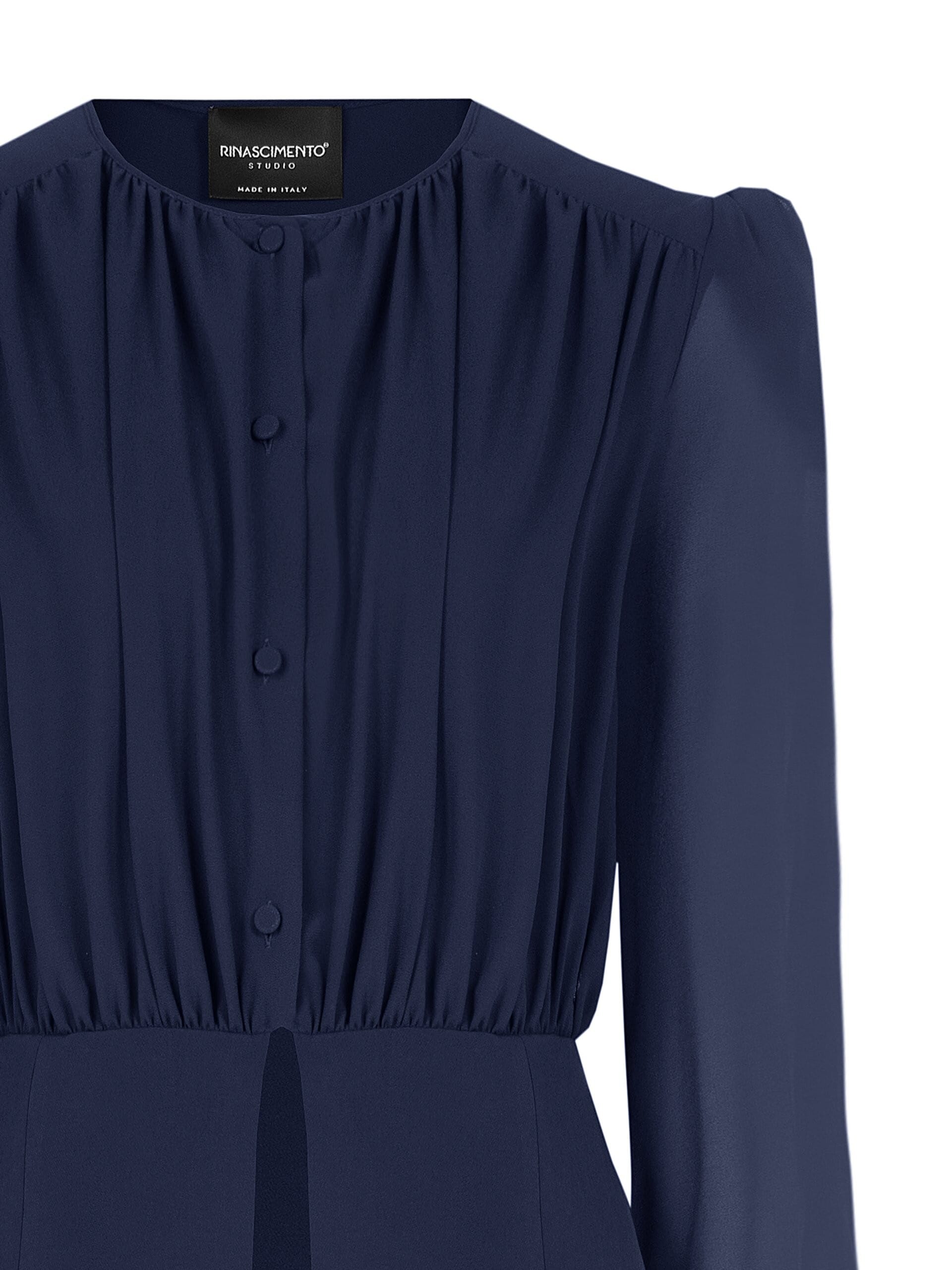 Rinascimento Semi-Transparent Georgette Studio Shirt