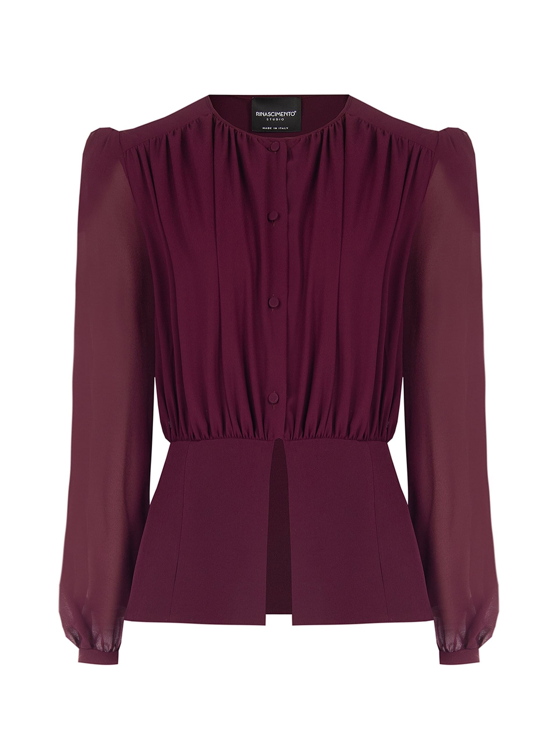 Rinascimento Semi-Transparent Georgette Studio Shirt