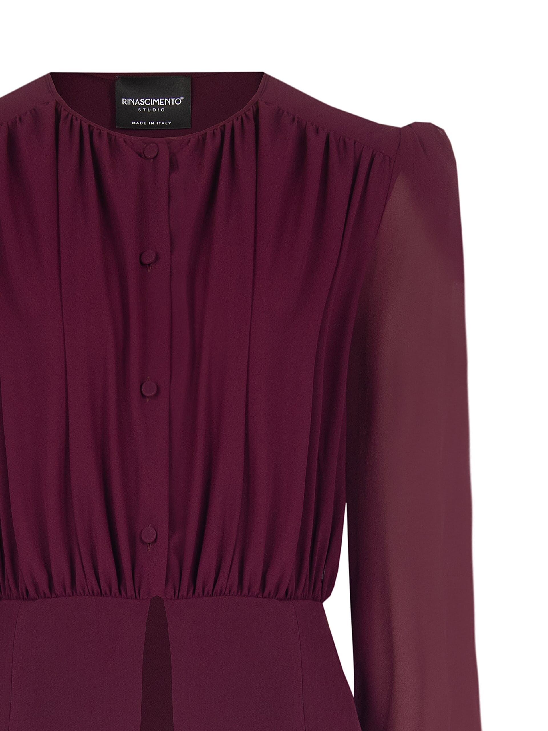Rinascimento Semi-Transparent Georgette Studio Shirt