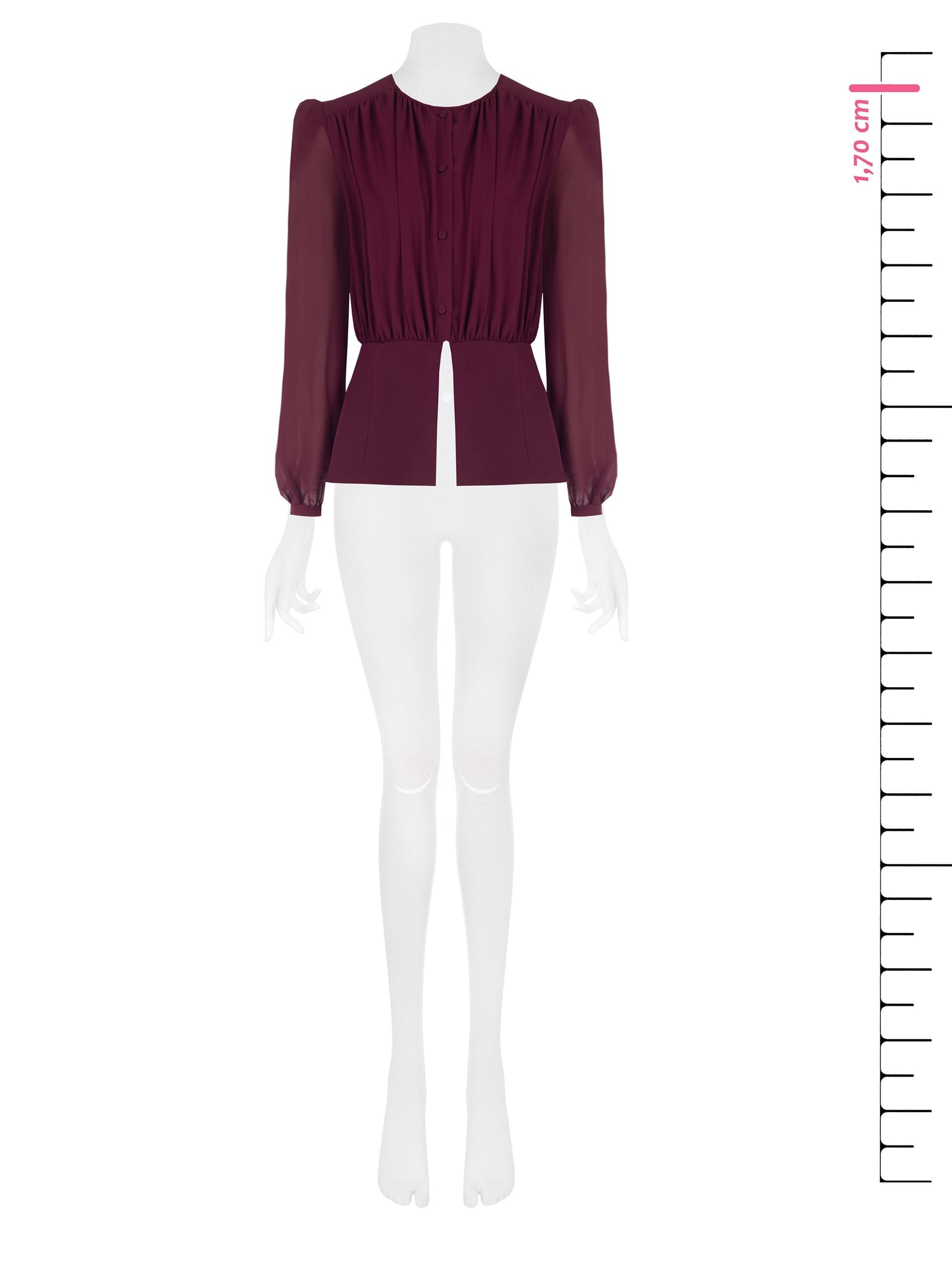Rinascimento Semi-Transparent Georgette Studio Shirt
