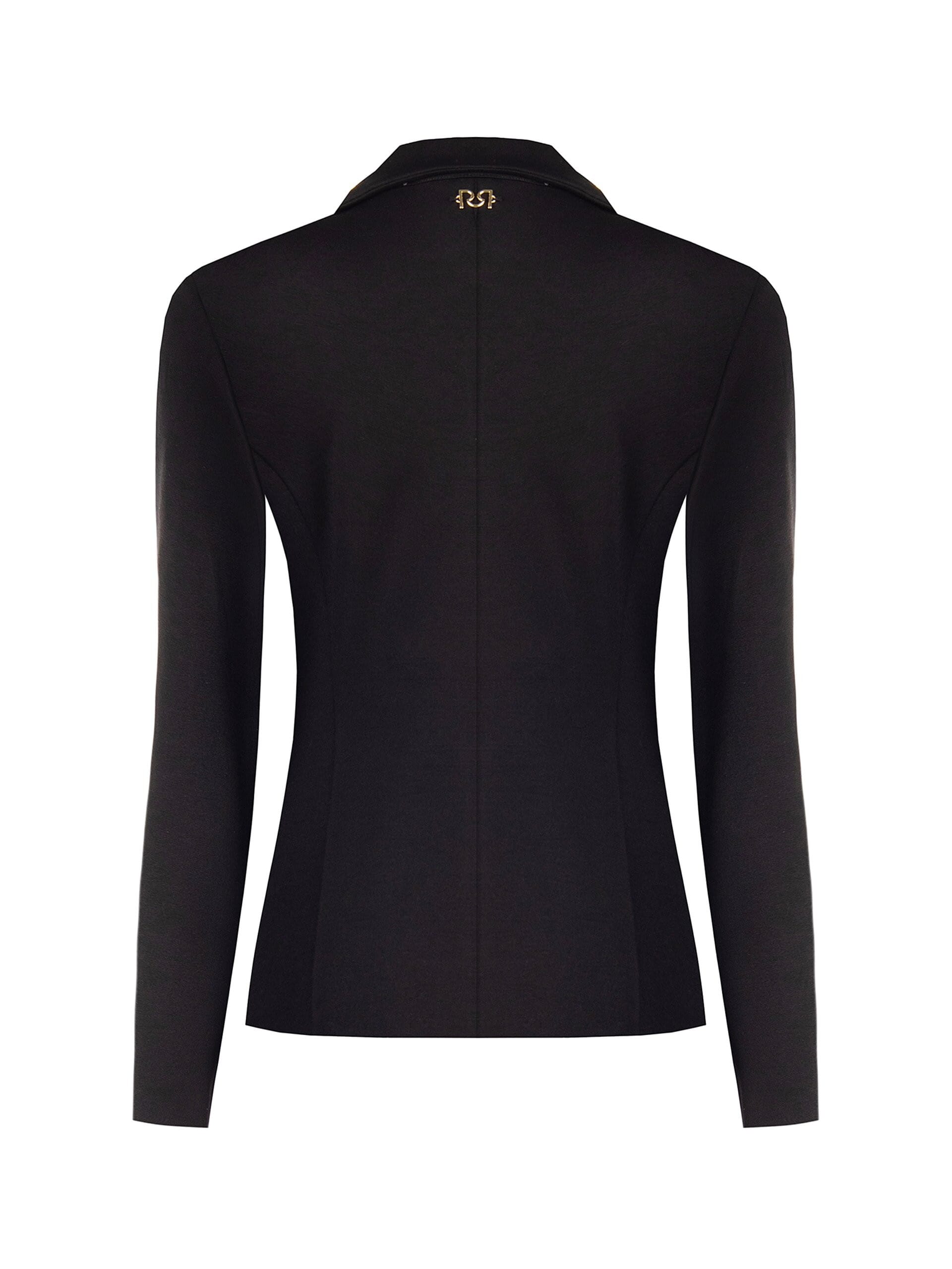 Giacca Blazer Sfiancata In Punto Milano Con Bottone Coordinato Rinascimento