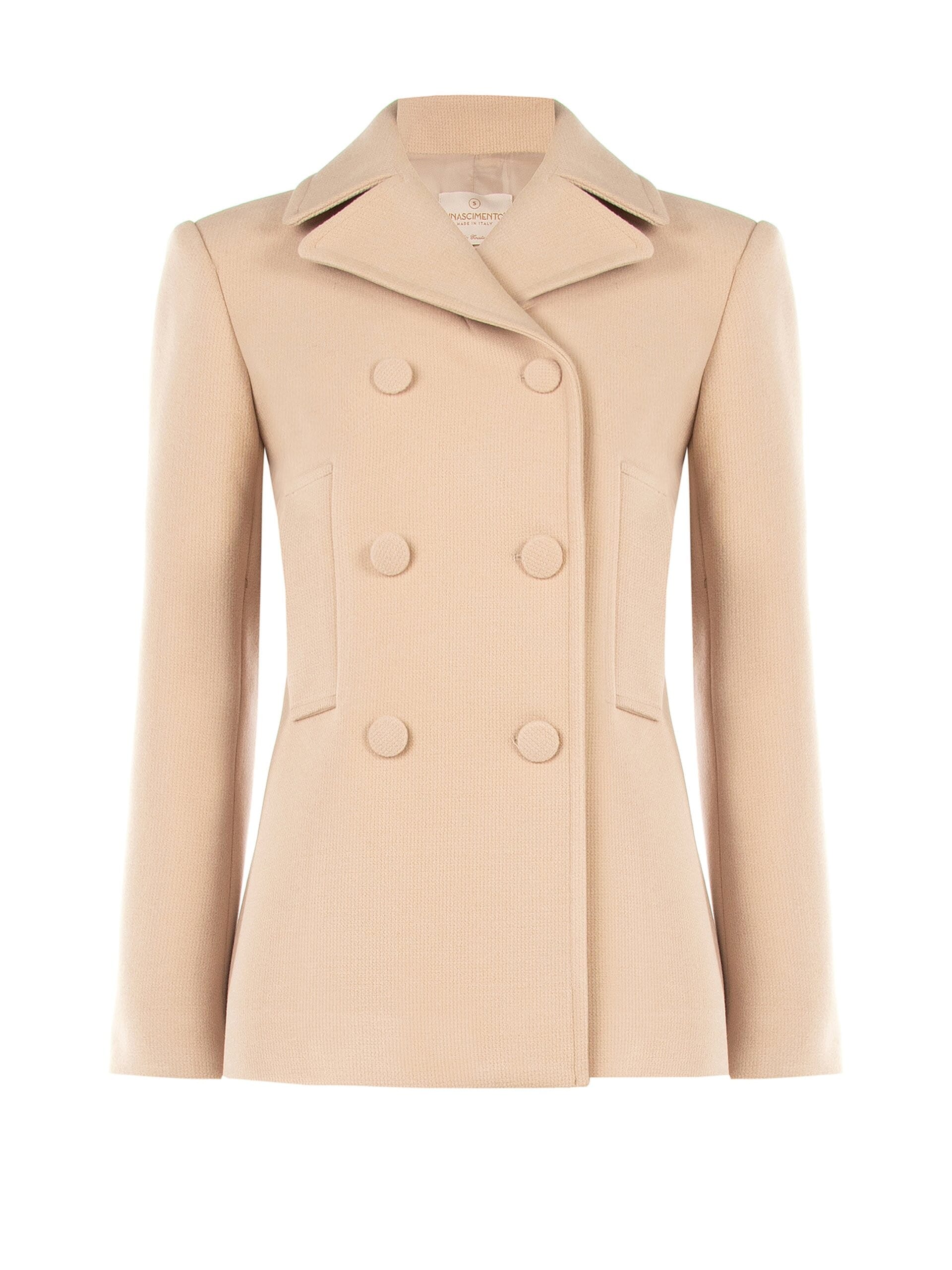 Cappotto Corto Sfiancato Con Bottoni Coordinati Rinascimento