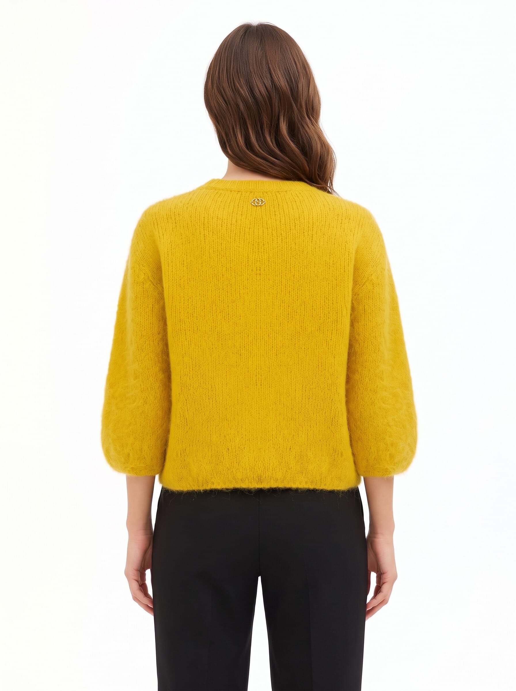 Maglione Over In Misto Mohair Con Maniche A 3/4 Rinascimento